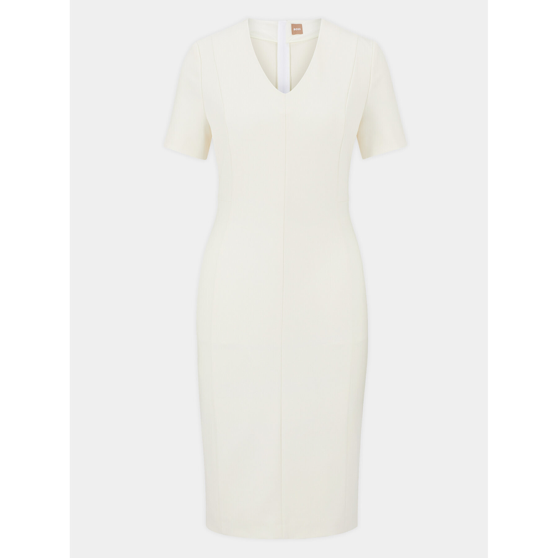 Boss Ежедневна рокля 50490044 Бежов Slim Fit - Pepit.bg