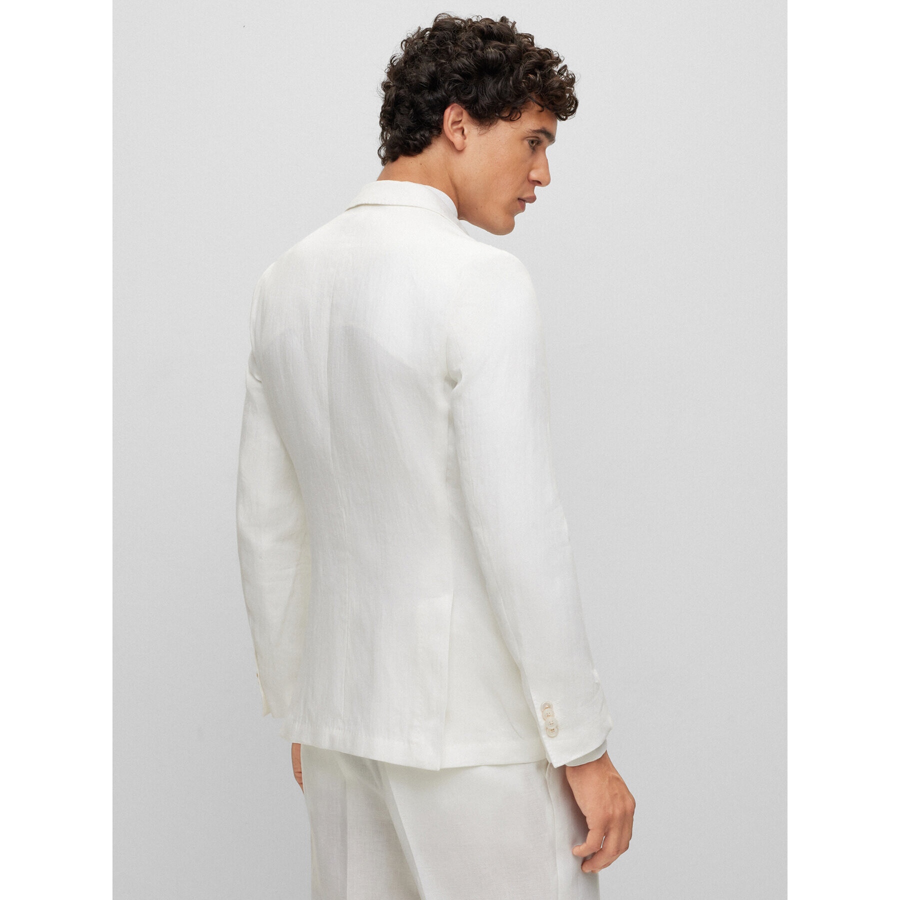 Boss Сако H-Hutson-Peak-232 50489376 Бял Slim Fit - Pepit.bg