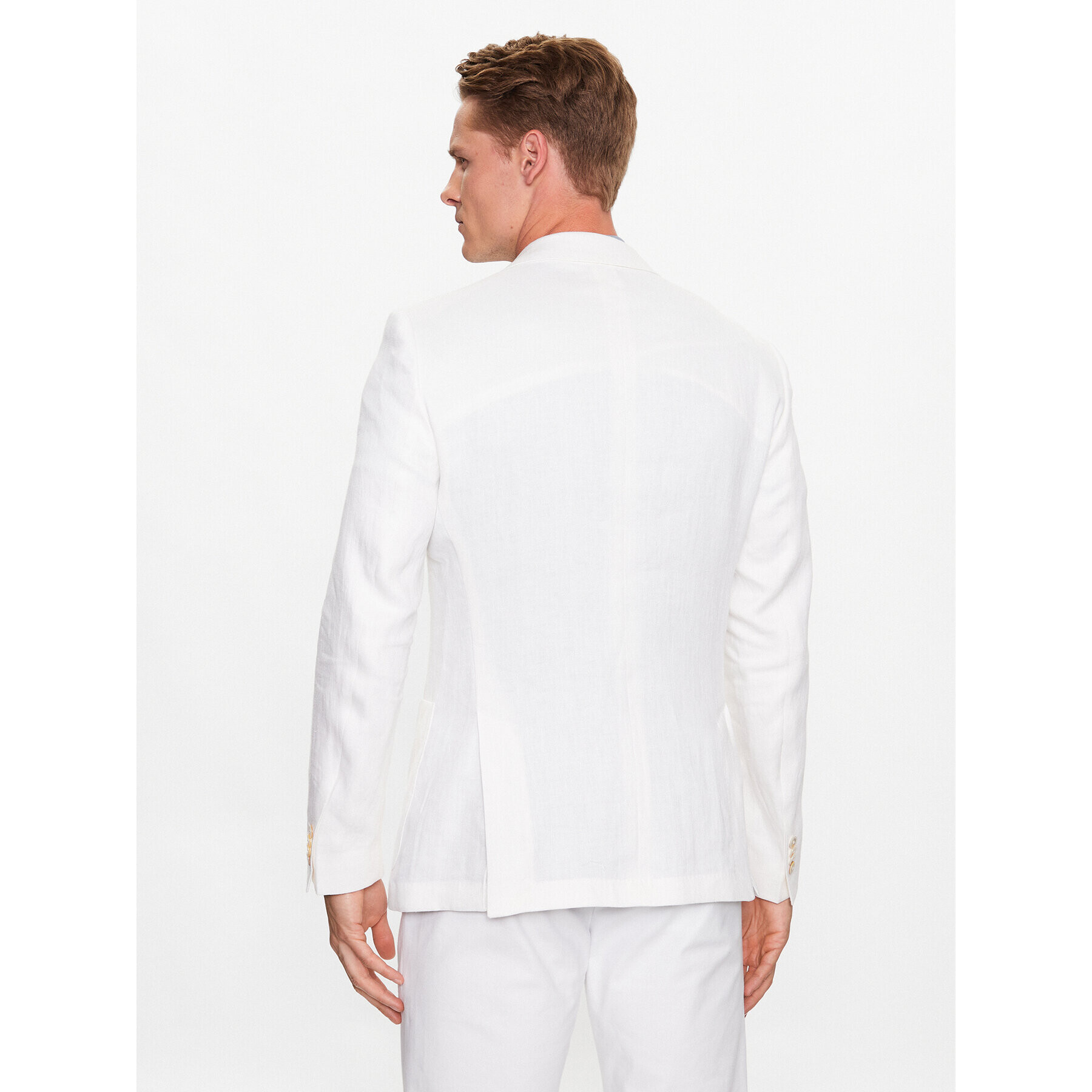 Boss Сако H-Hutson-Peak-232 50489376 Бял Slim Fit - Pepit.bg