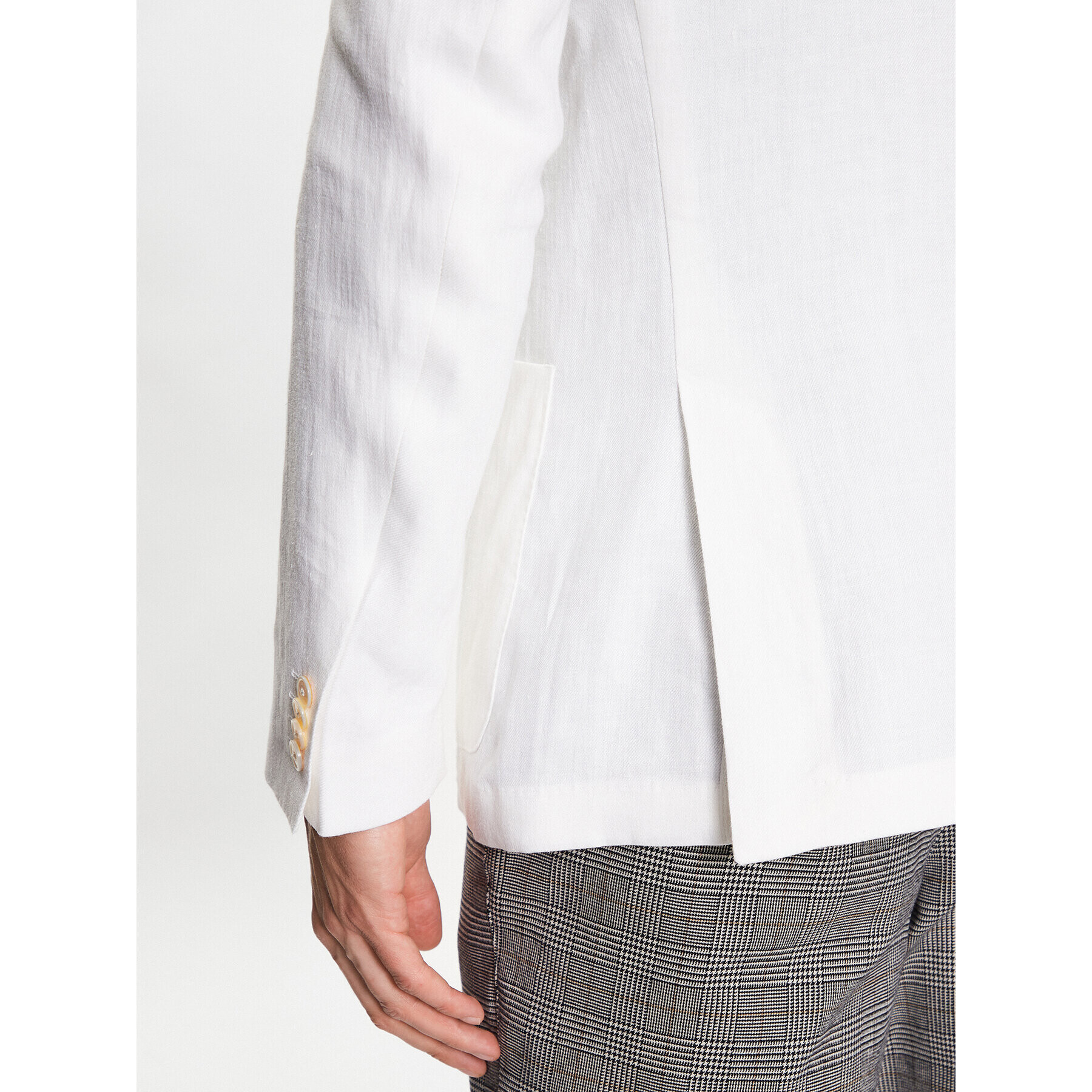 Boss Сако H-Hutson-Peak-232 50489376 Бял Slim Fit - Pepit.bg