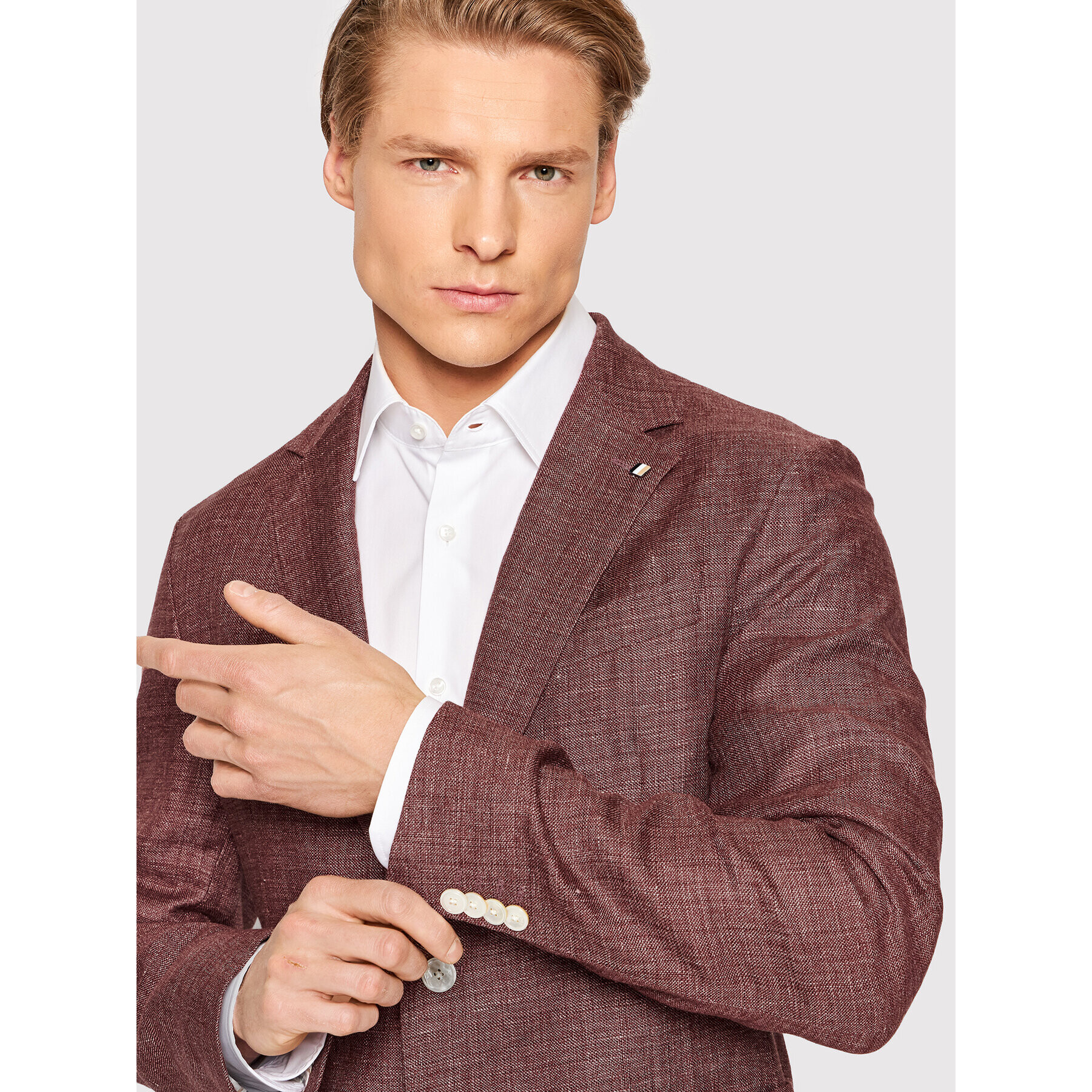 Boss Сако C-Hanry_222 50468919 Бордо Slim Fit - Pepit.bg