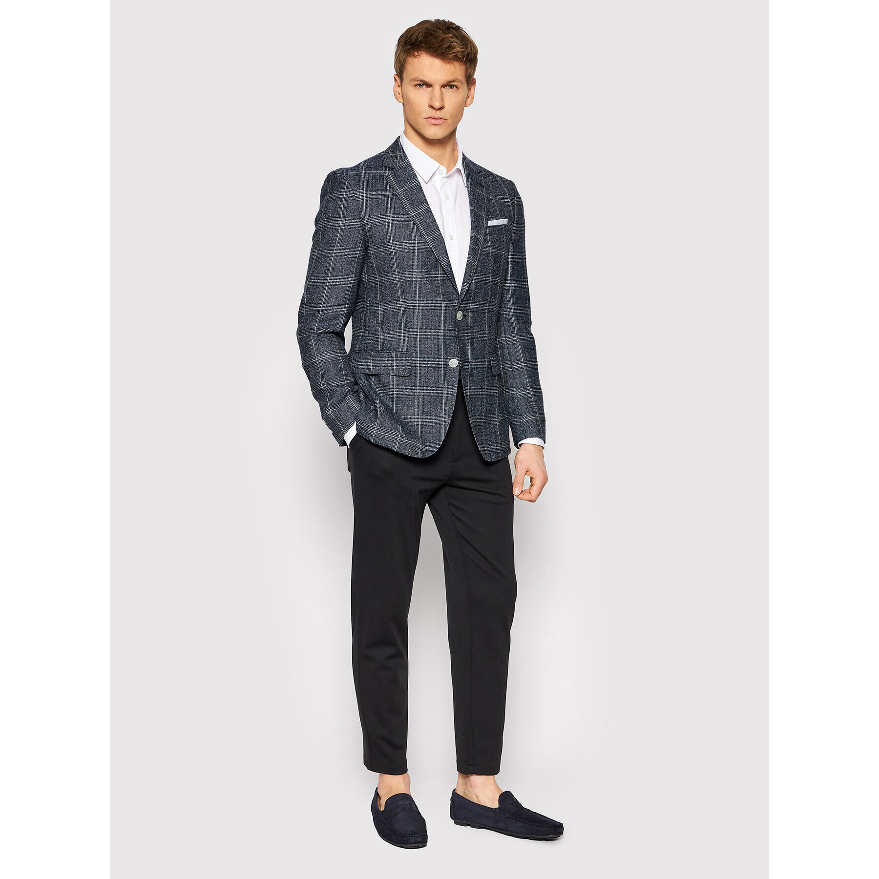 Boss Сако H-Hutson-222 50468936 Тъмносин Slim Fit - Pepit.bg