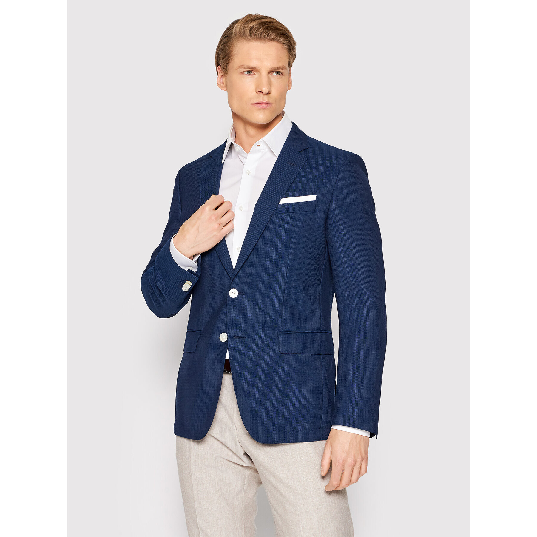 Boss Сако H-Hutson-222 50468998 Тъмносин Slim Fit - Pepit.bg