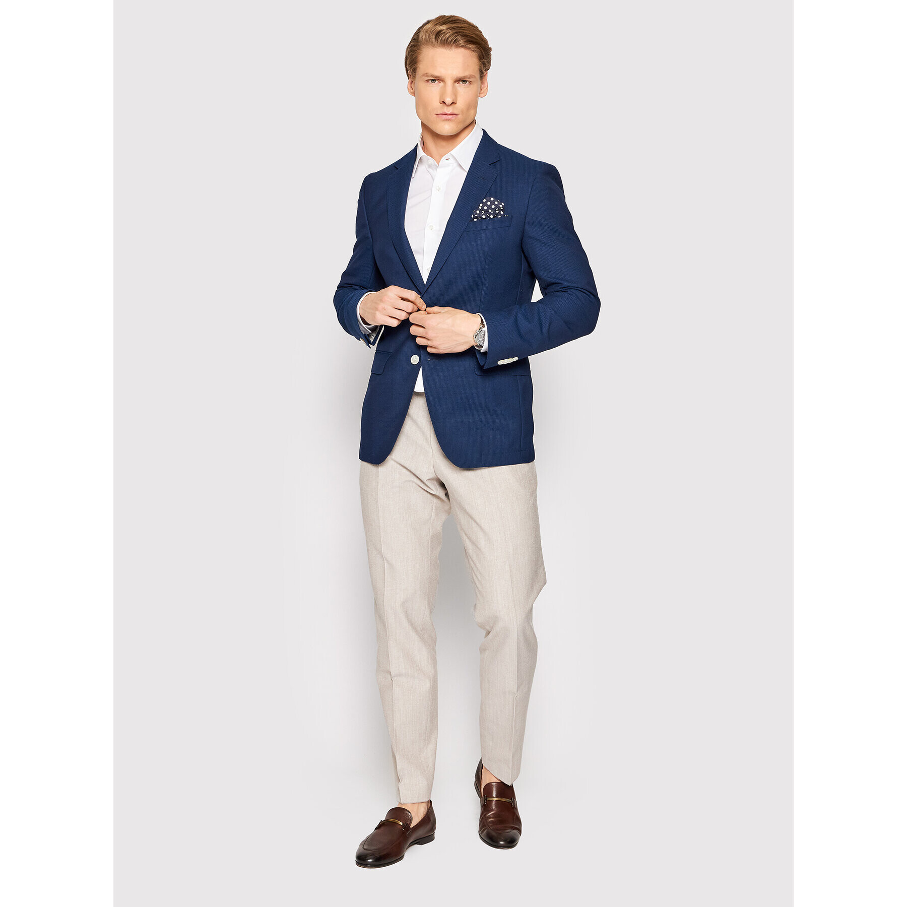 Boss Сако H-Hutson-222 50468998 Тъмносин Slim Fit - Pepit.bg