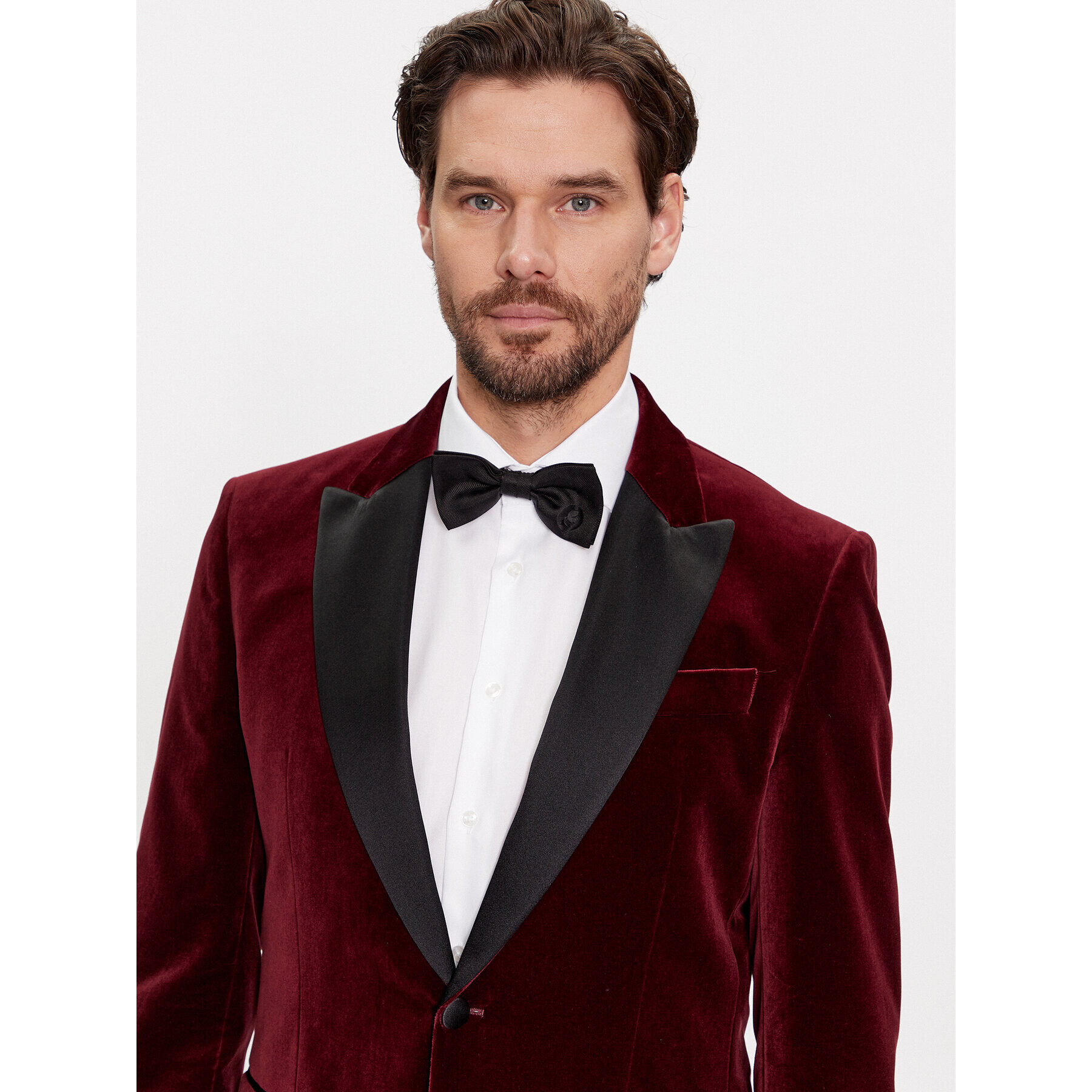 Boss Сако H-Hutson-Tux-231 50484709 Червен Slim Fit - Pepit.bg