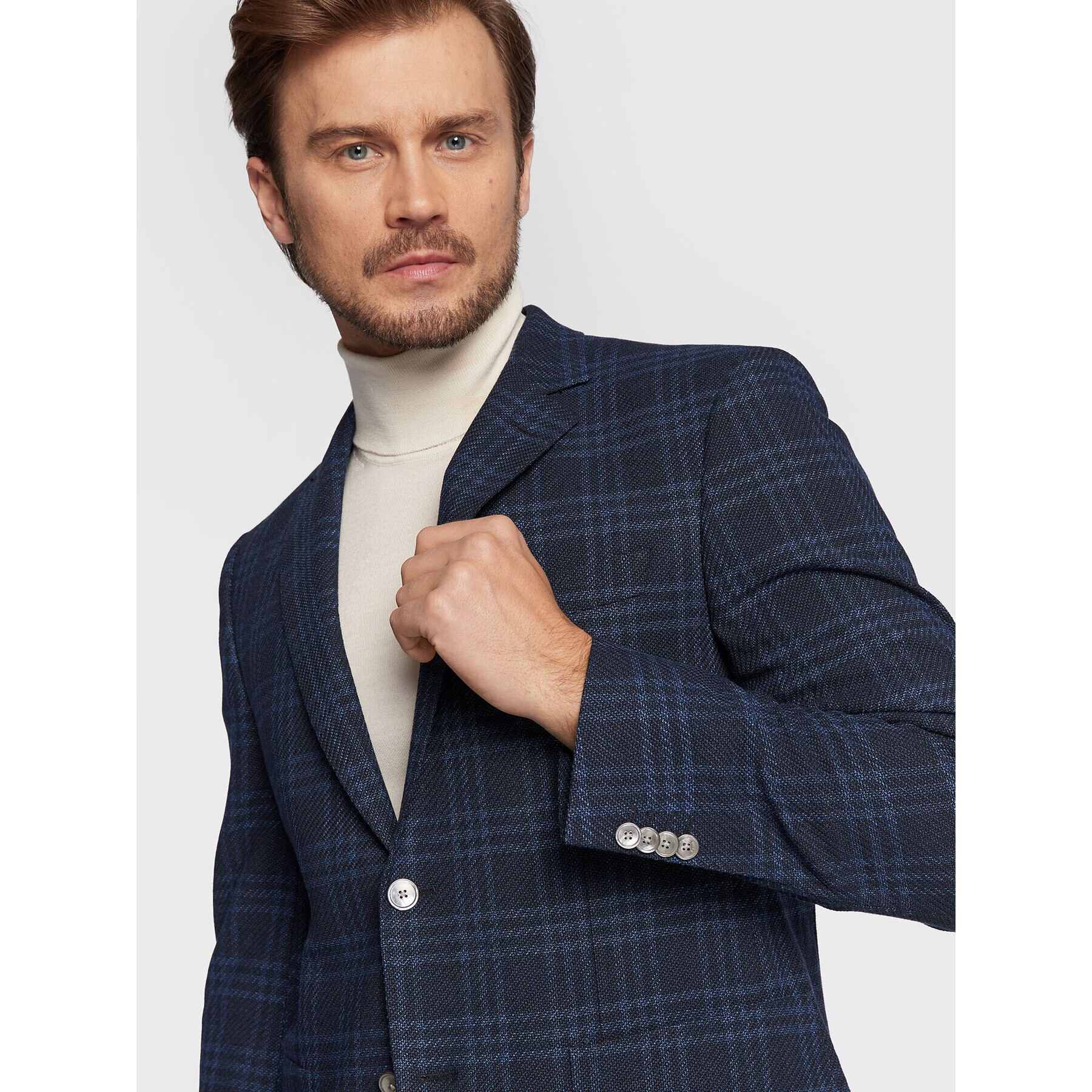 Boss Сако H-Janson Patch 50479509 Тъмносин Regular Fit - Pepit.bg