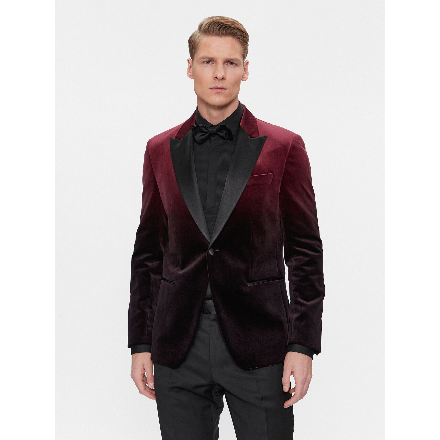 Boss Сако Hutson 50502673 Бордо Slim Fit - Pepit.bg
