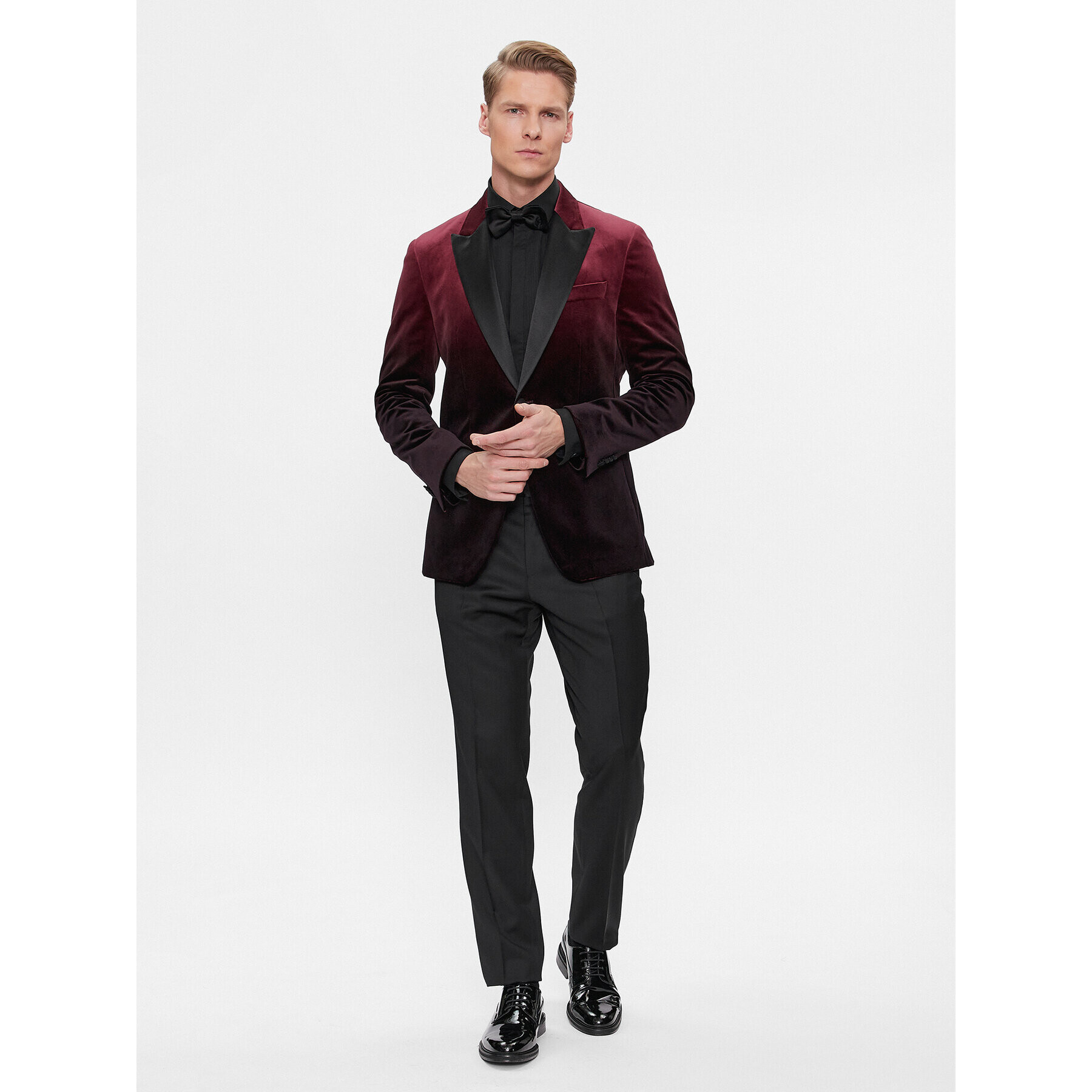 Boss Сако Hutson 50502673 Бордо Slim Fit - Pepit.bg