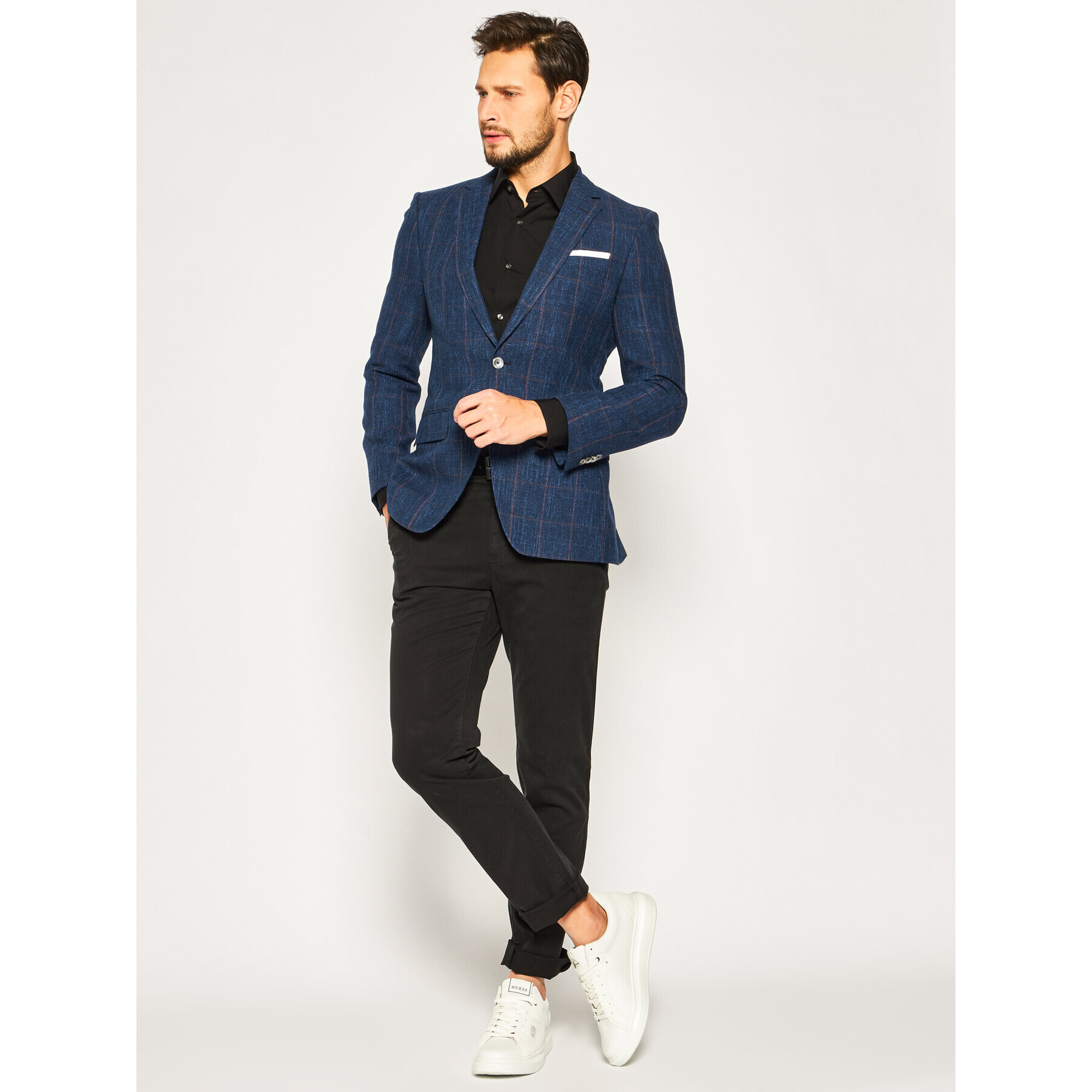 Boss Сако Hutsons4 50426995 Тъмносин Slim Fit - Pepit.bg