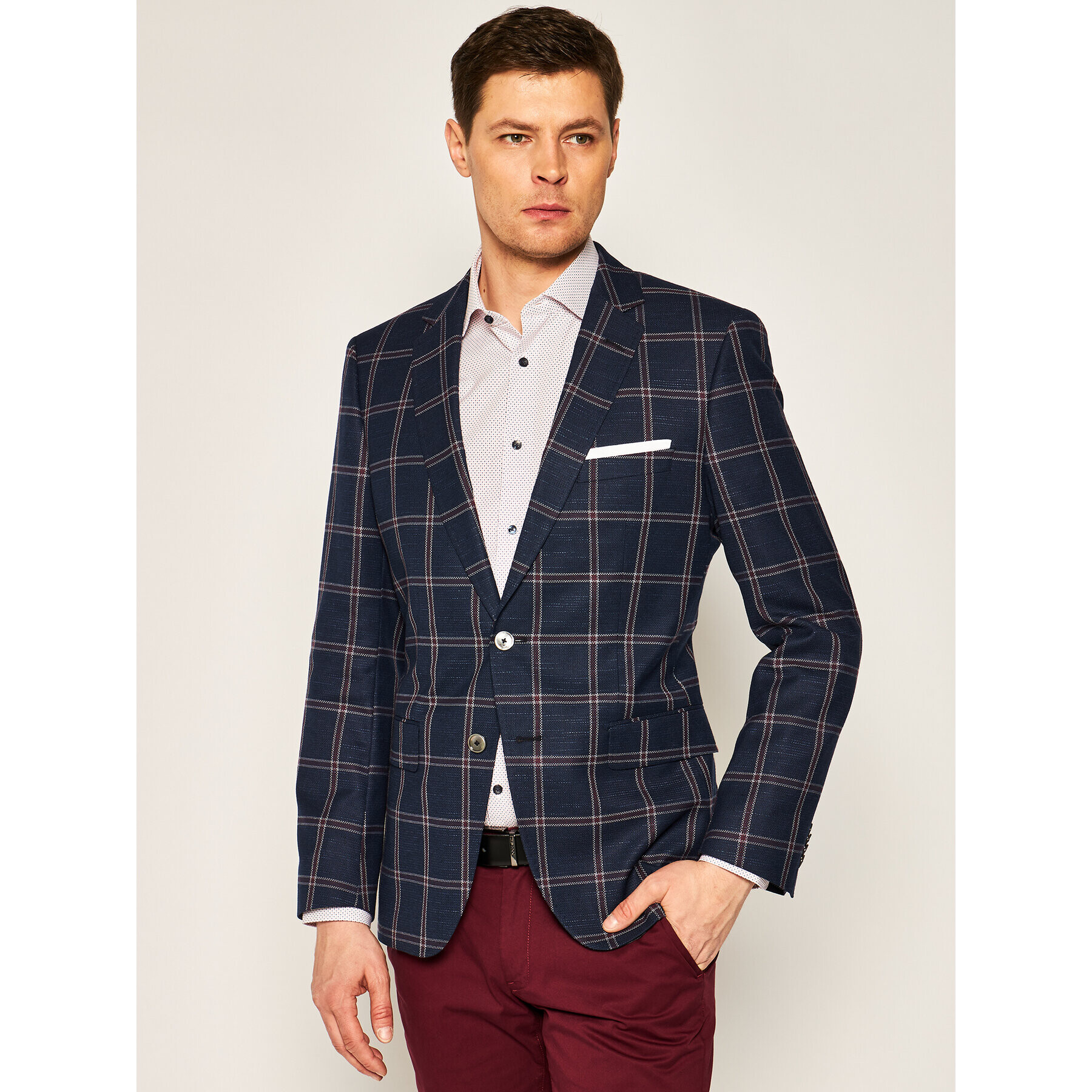 Boss Сако Hutsons4 50427047 Тъмносин Slim Fit - Pepit.bg