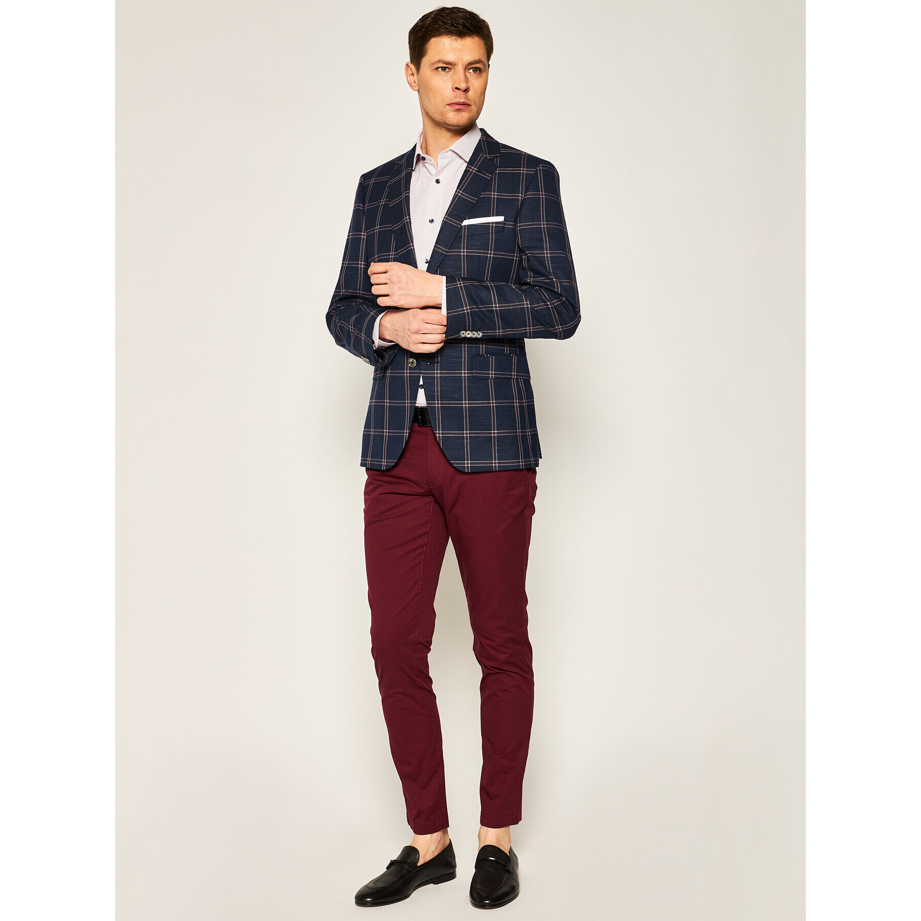 Boss Сако Hutsons4 50427047 Тъмносин Slim Fit - Pepit.bg