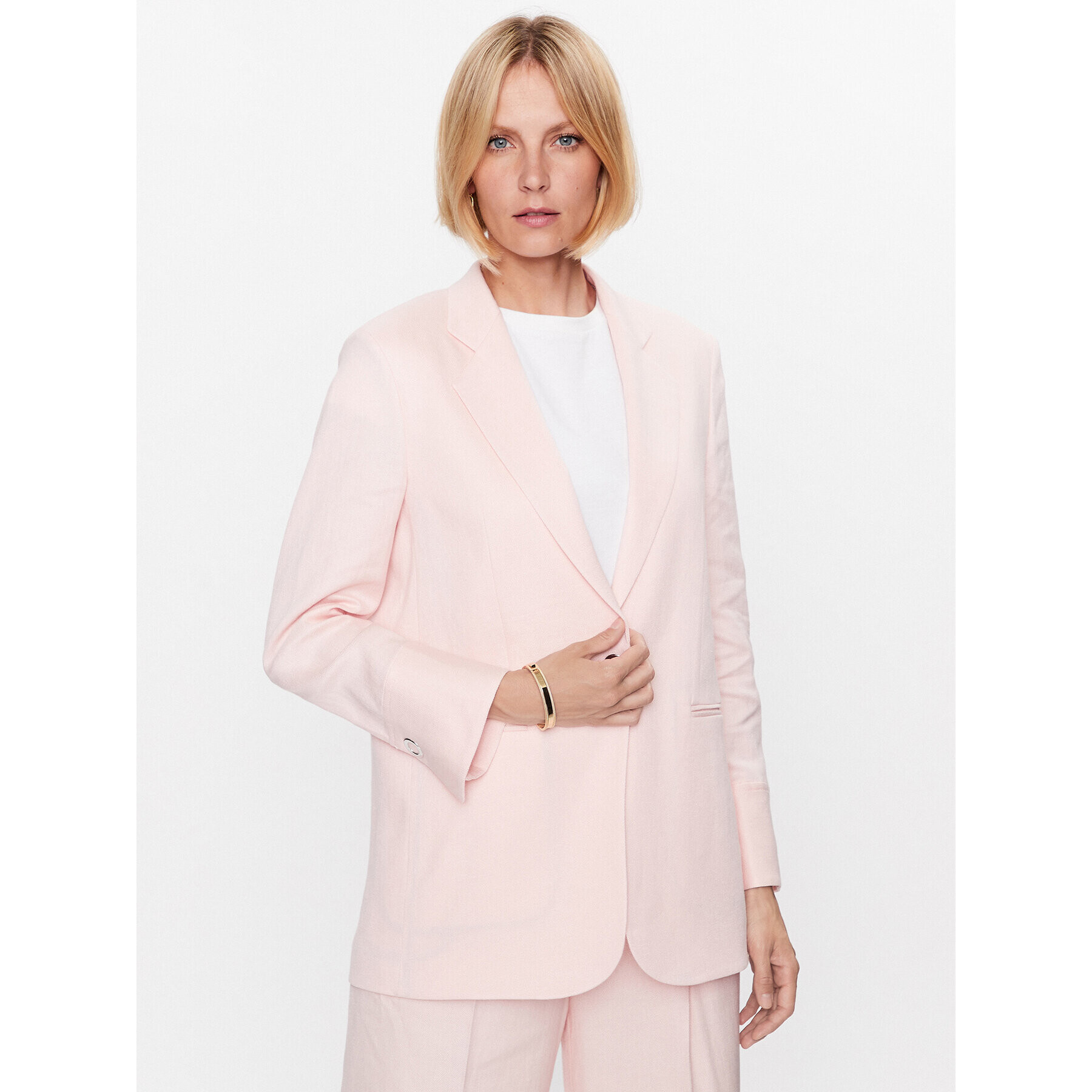 Boss Сако Jodhi 50486776 Розов Oversize - Pepit.bg