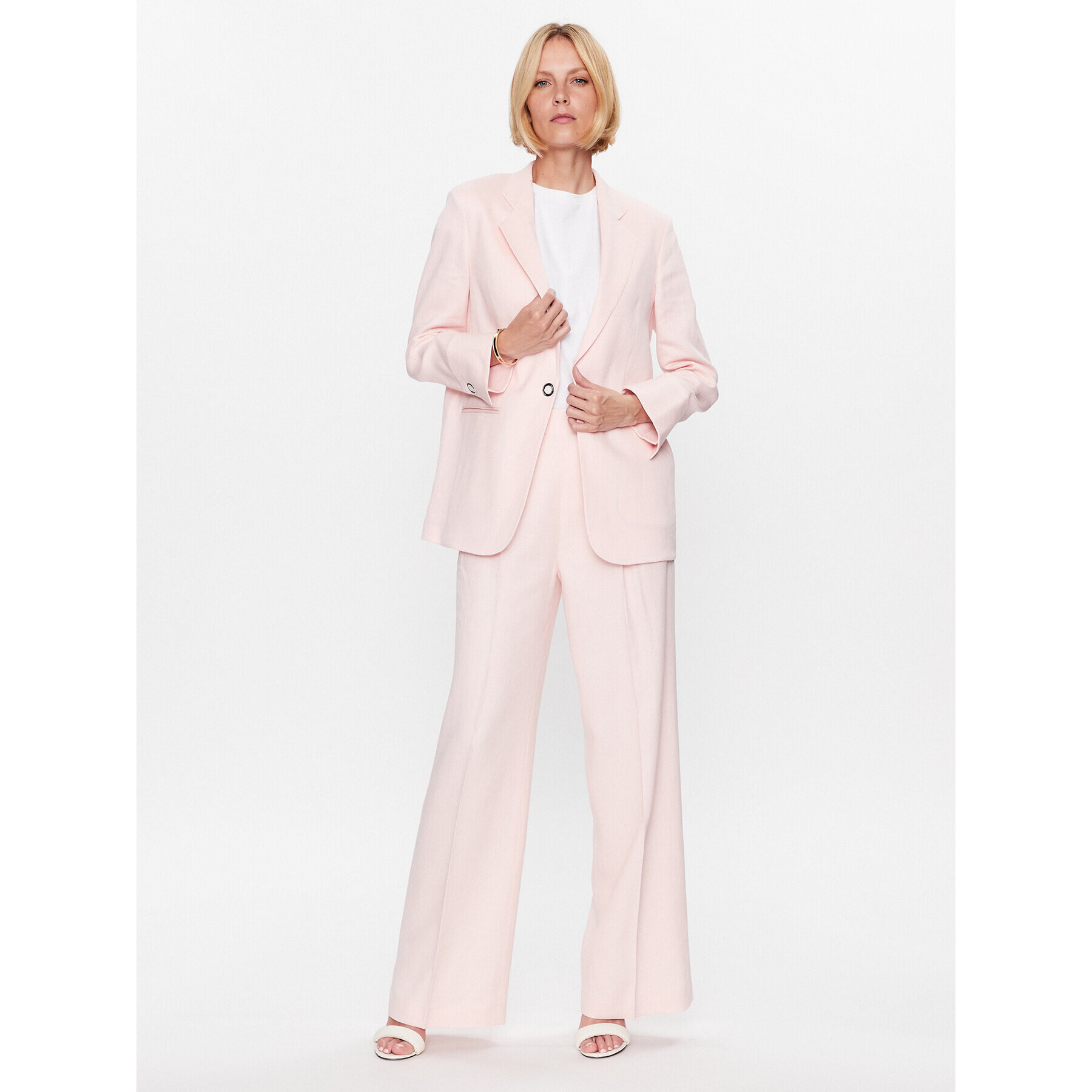 Boss Сако Jodhi 50486776 Розов Oversize - Pepit.bg