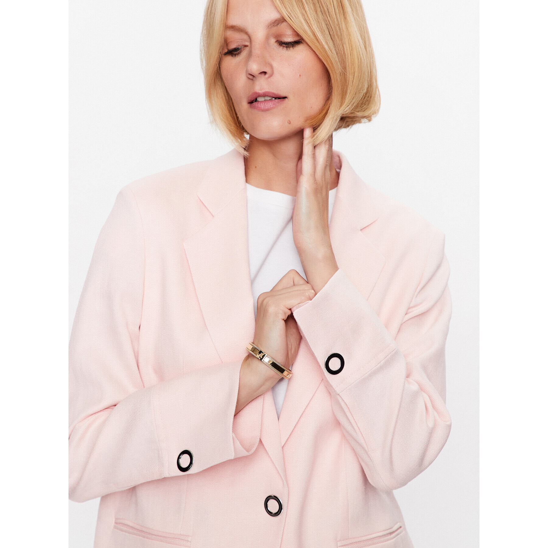 Boss Сако Jodhi 50486776 Розов Oversize - Pepit.bg