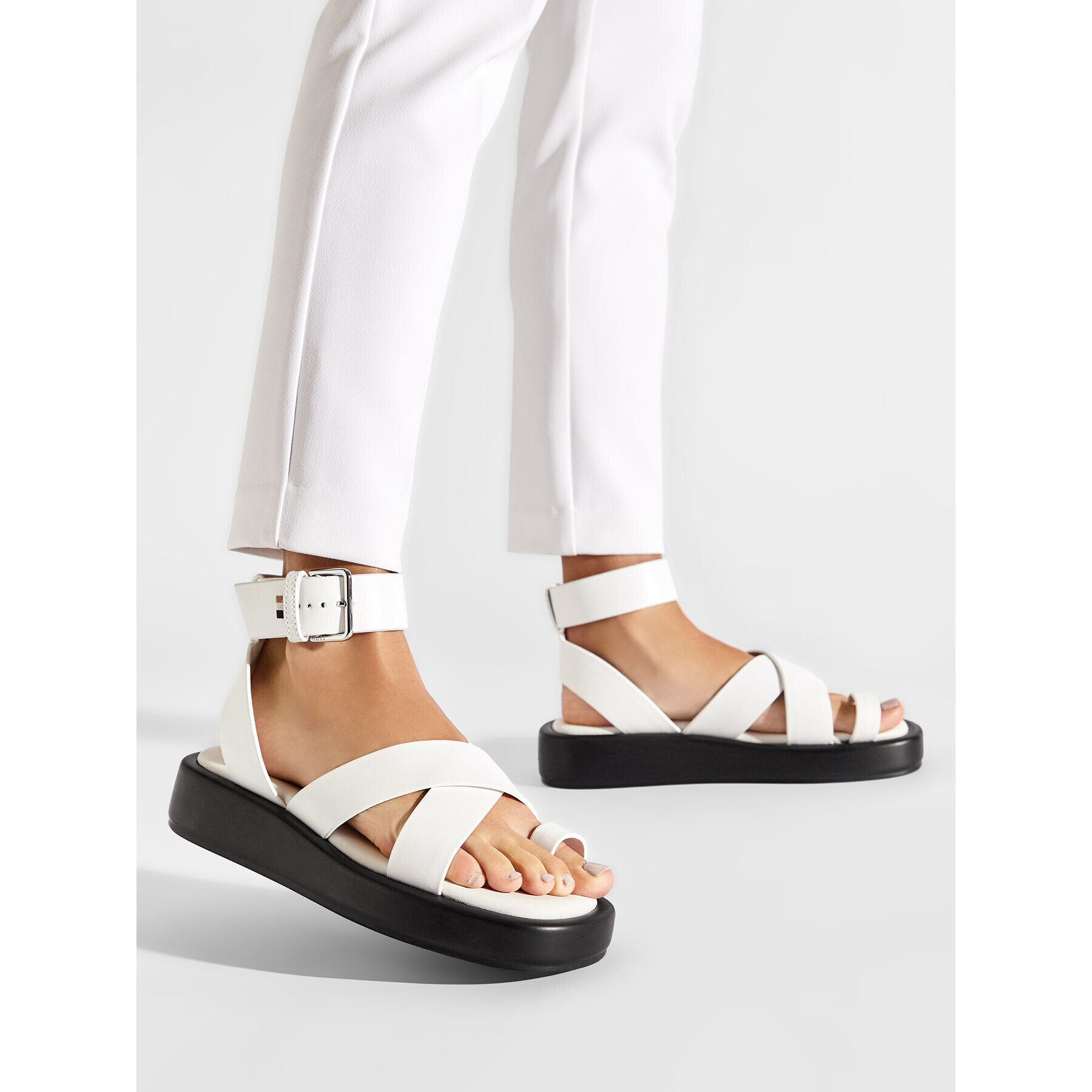 Boss Сандали Scarlet Sandal-C 50475729 10242363 01 Бял - Pepit.bg