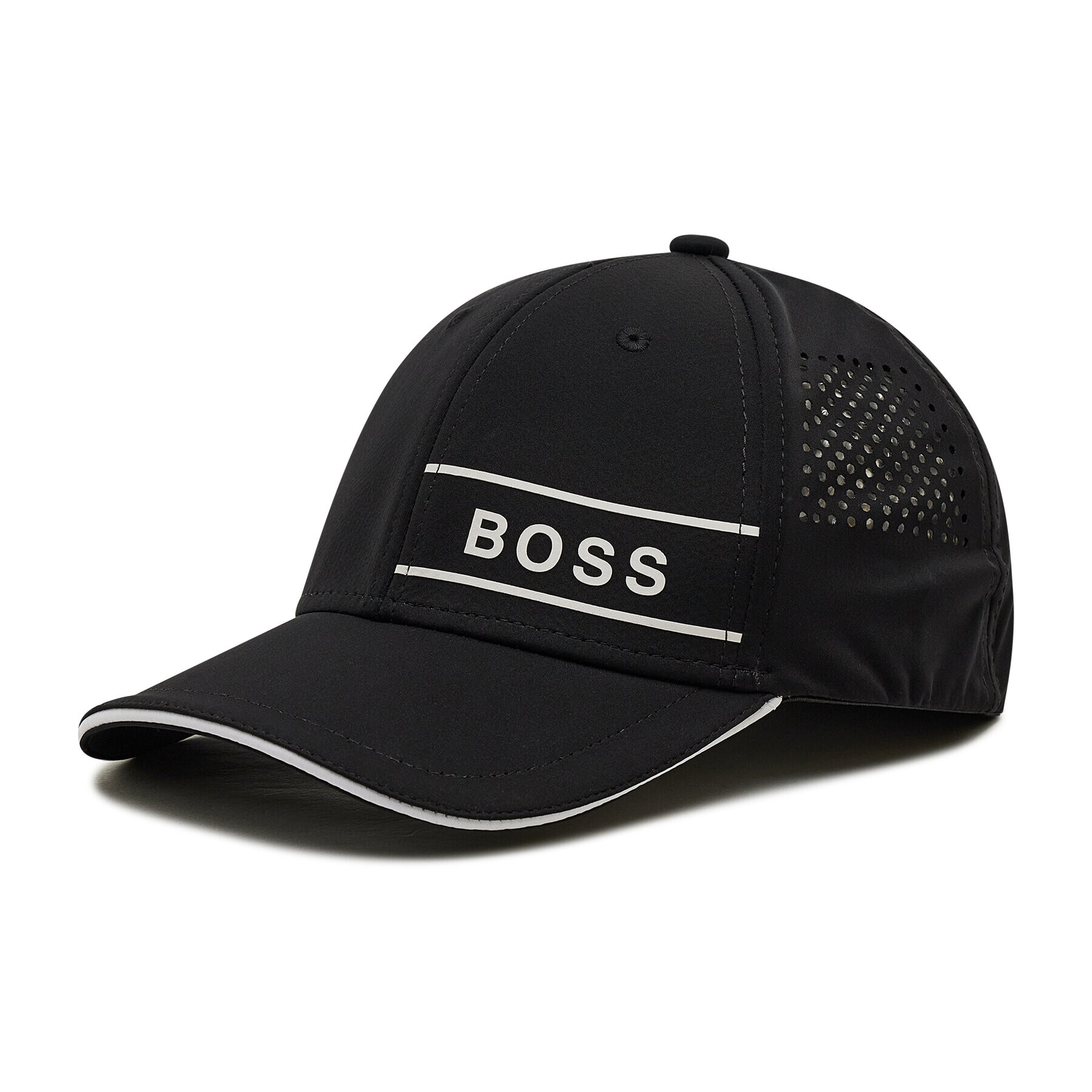 Boss Шапка с козирка Cap-Unwrapped 50462089 Черен - Pepit.bg