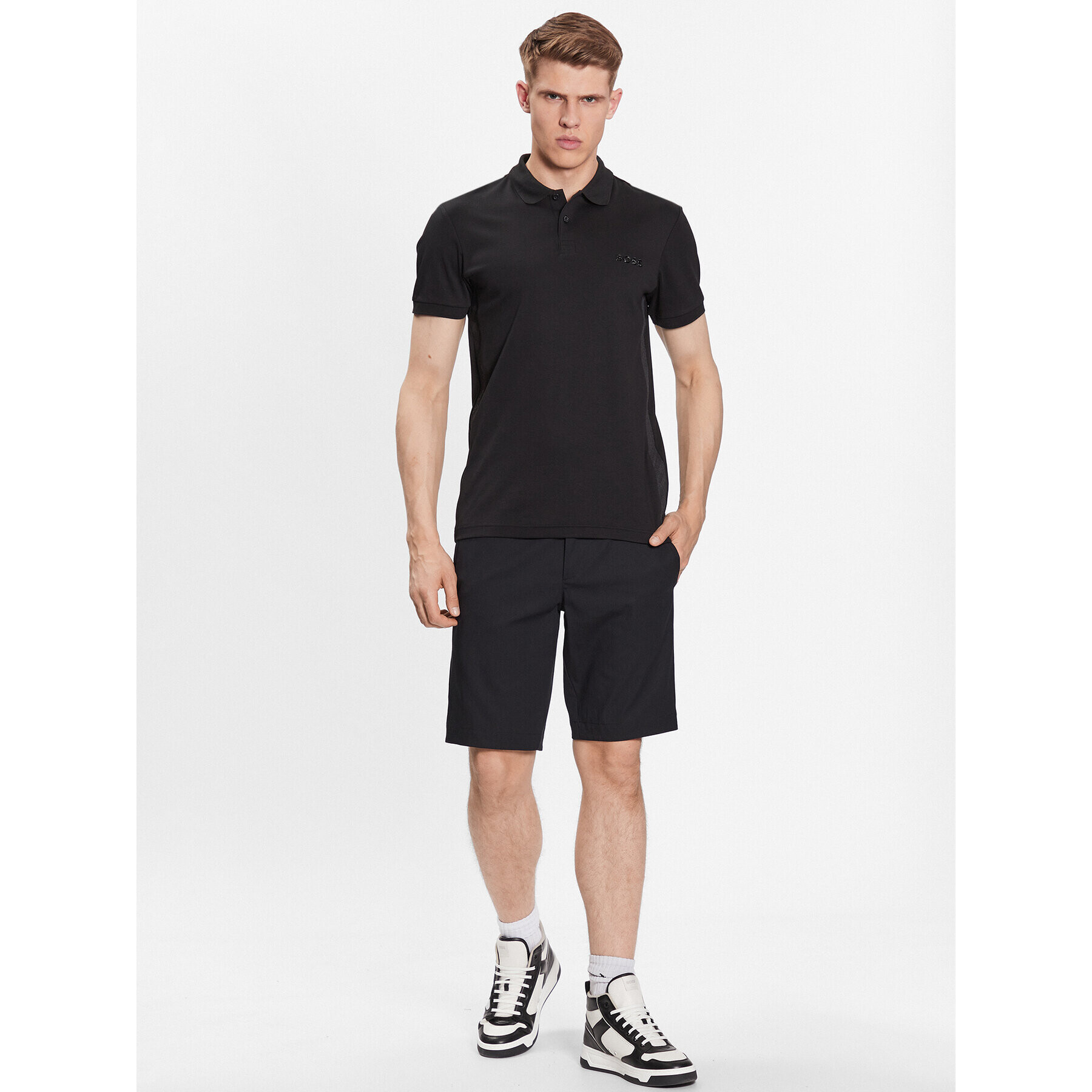 Boss Шорти от плат 50487534 Черен Slim Fit - Pepit.bg