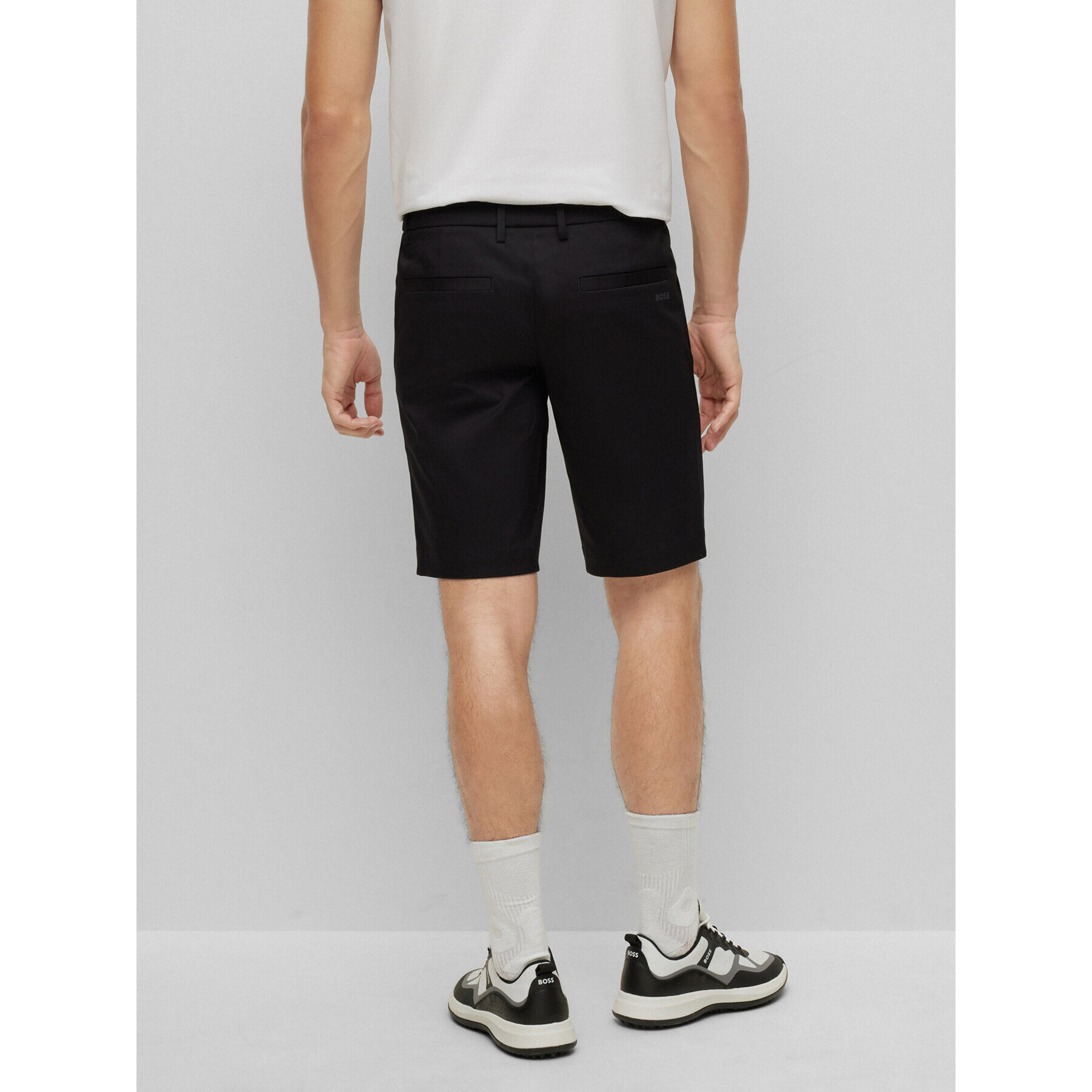 Boss Шорти от плат 50487534 Черен Slim Fit - Pepit.bg