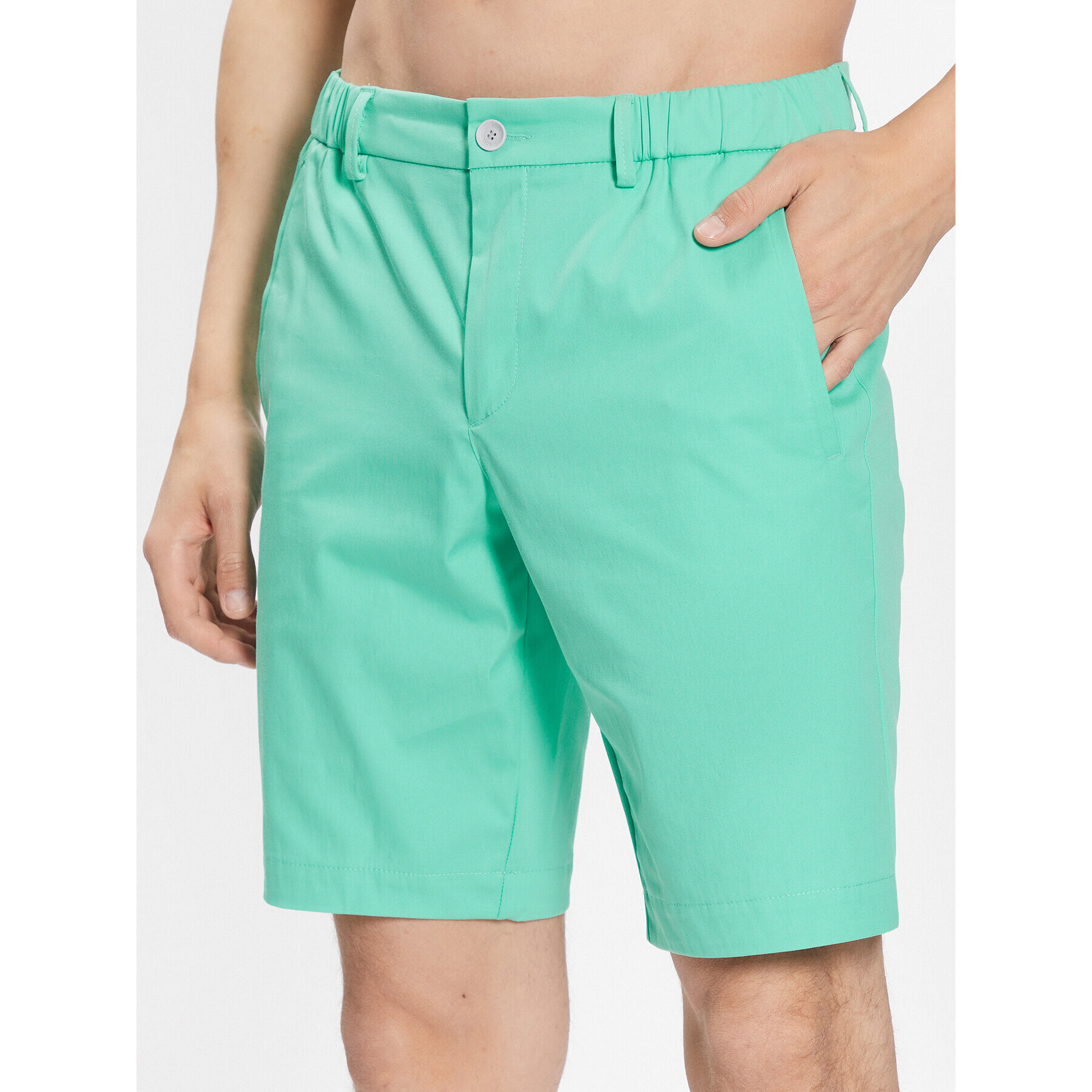 Boss Шорти от плат 50487534 Зелен Slim Fit - Pepit.bg