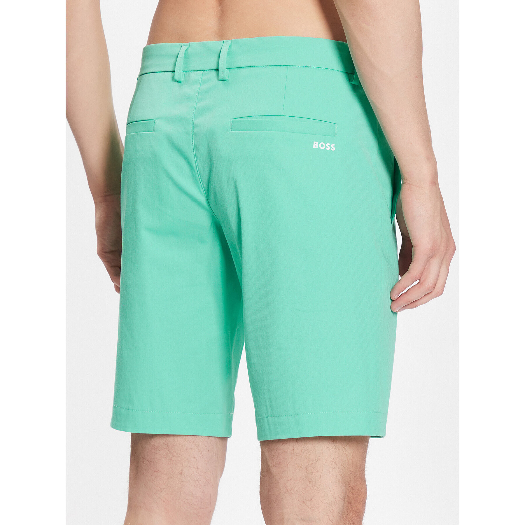 Boss Шорти от плат 50487534 Зелен Slim Fit - Pepit.bg