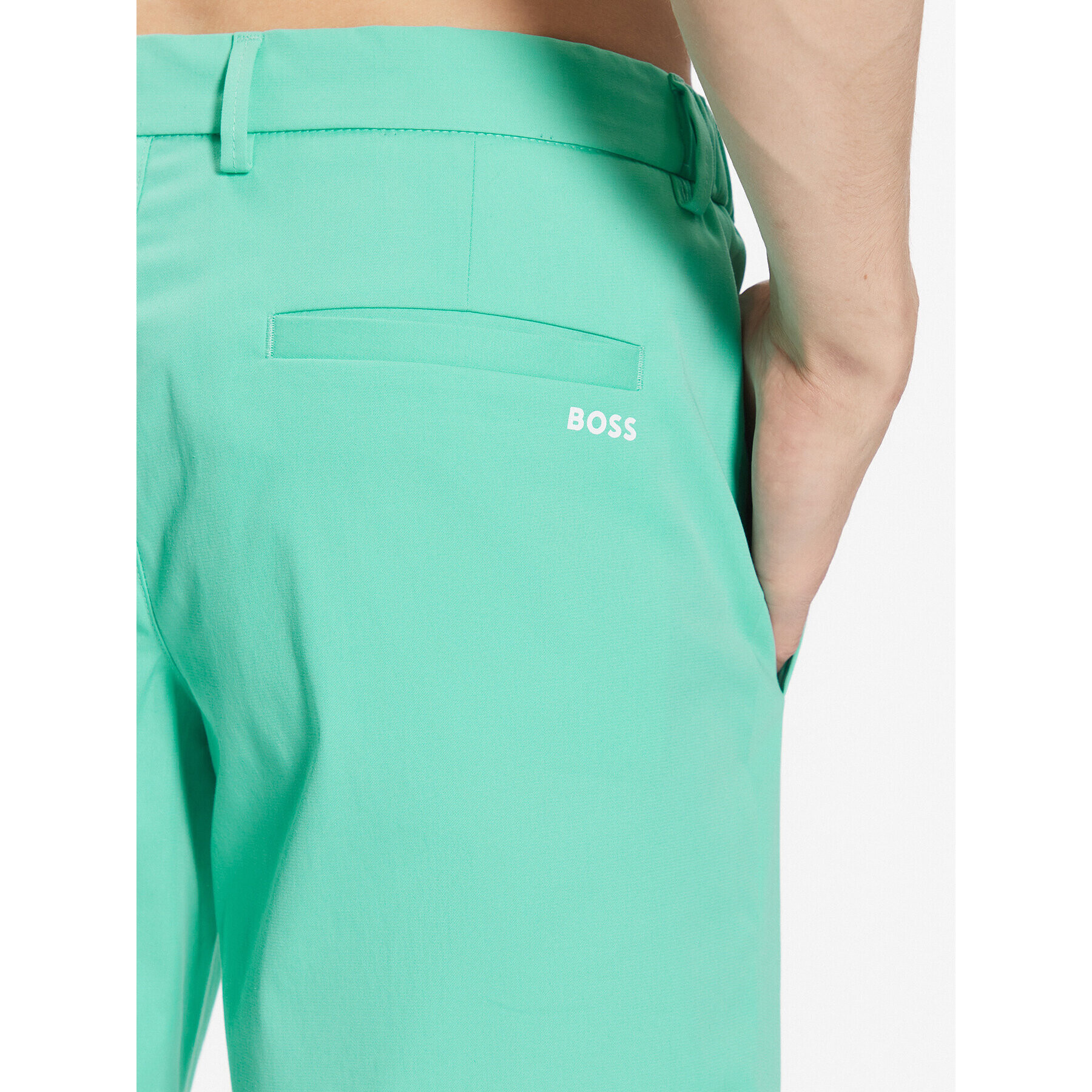 Boss Шорти от плат 50487534 Зелен Slim Fit - Pepit.bg