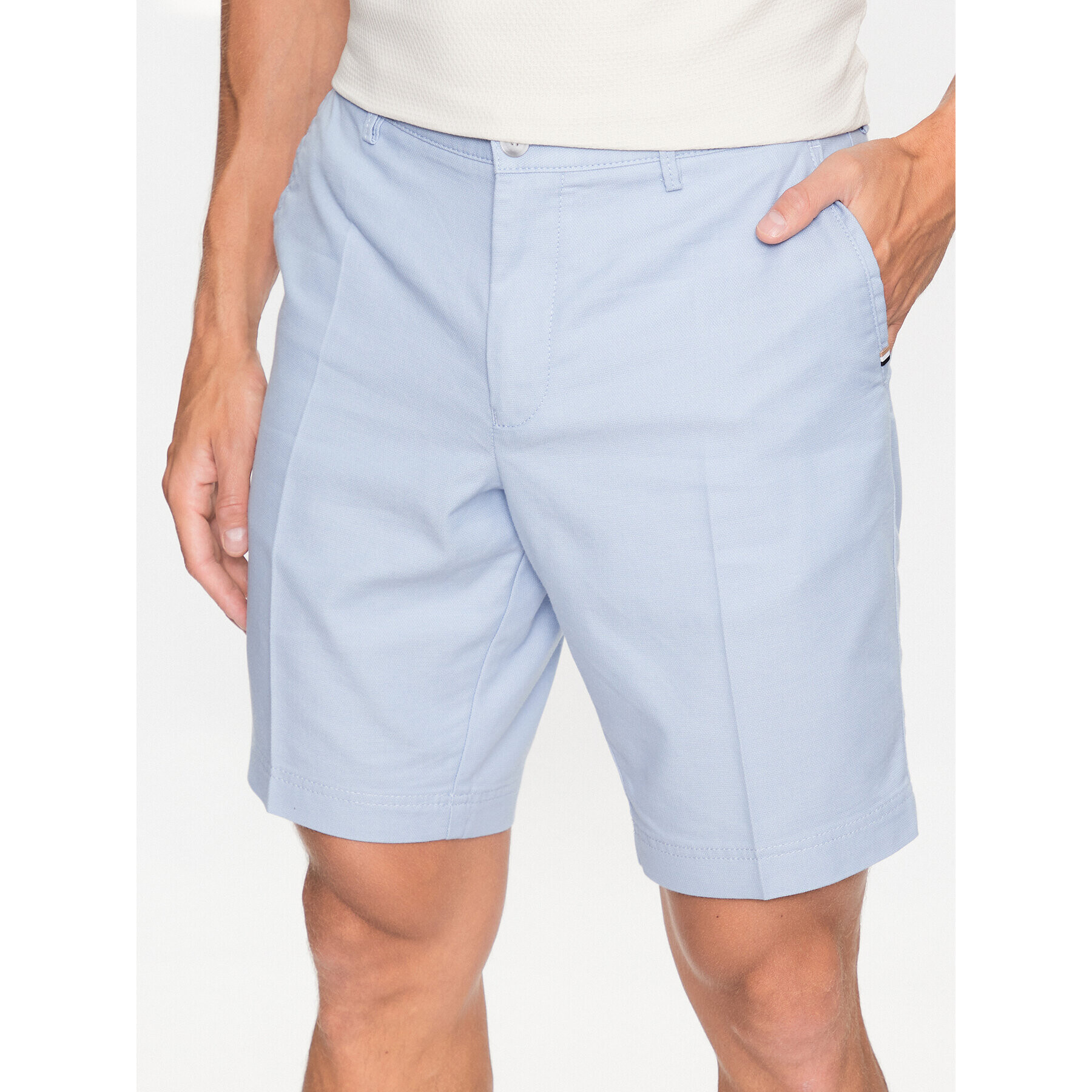 Boss Шорти от плат 50487747 Син Slim Fit - Pepit.bg