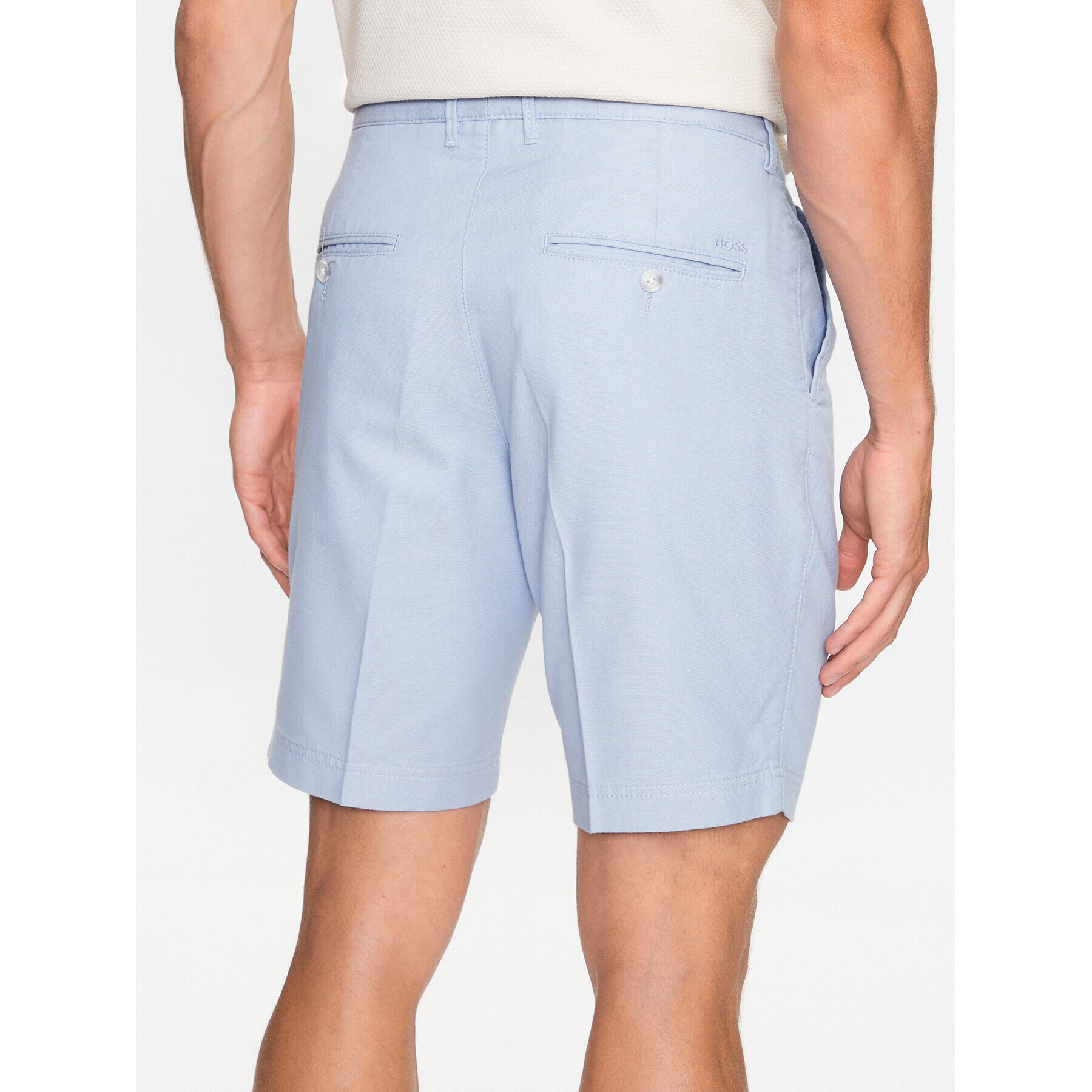 Boss Шорти от плат 50487747 Син Slim Fit - Pepit.bg