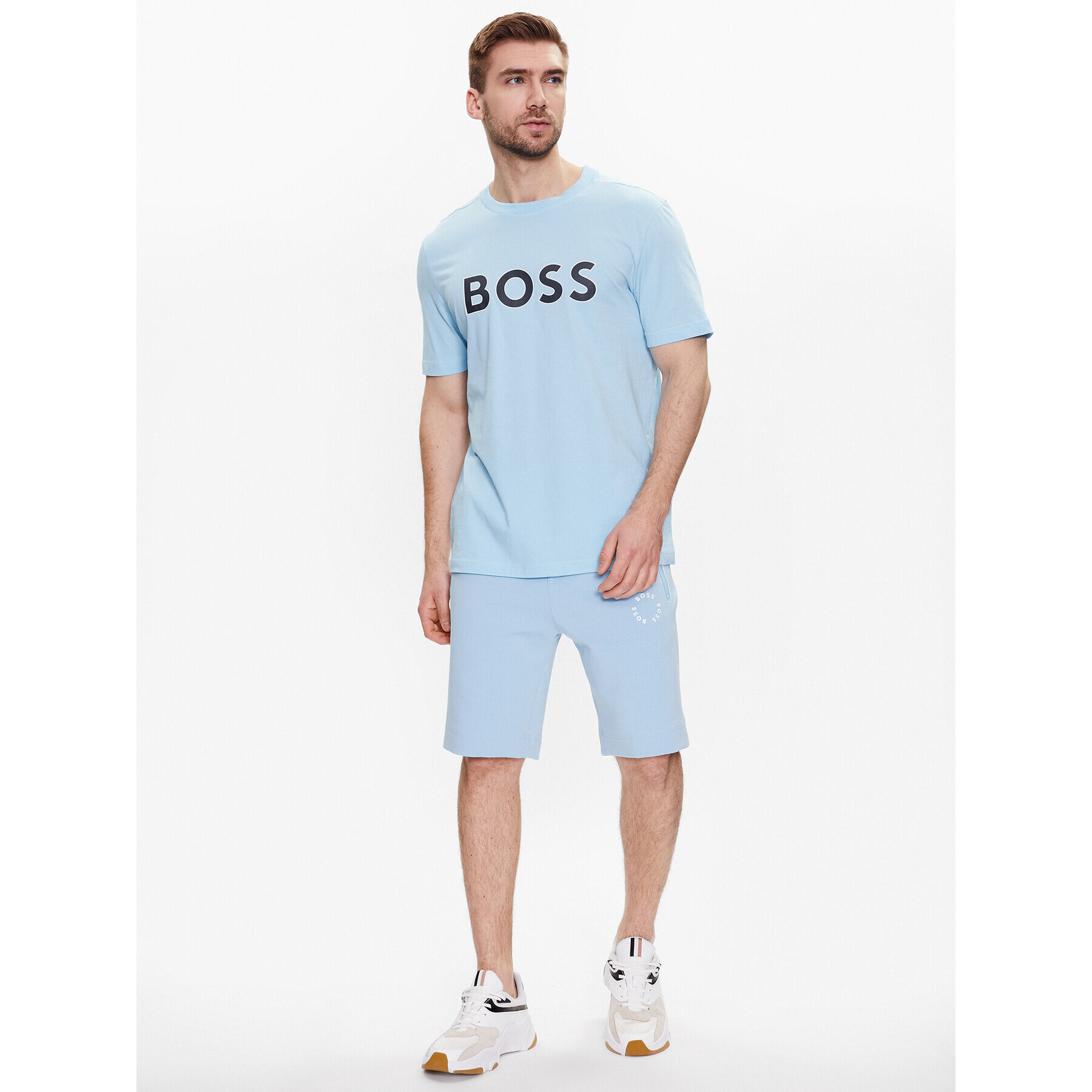 Boss Шорти от плат 50487954 Син Regular Fit - Pepit.bg