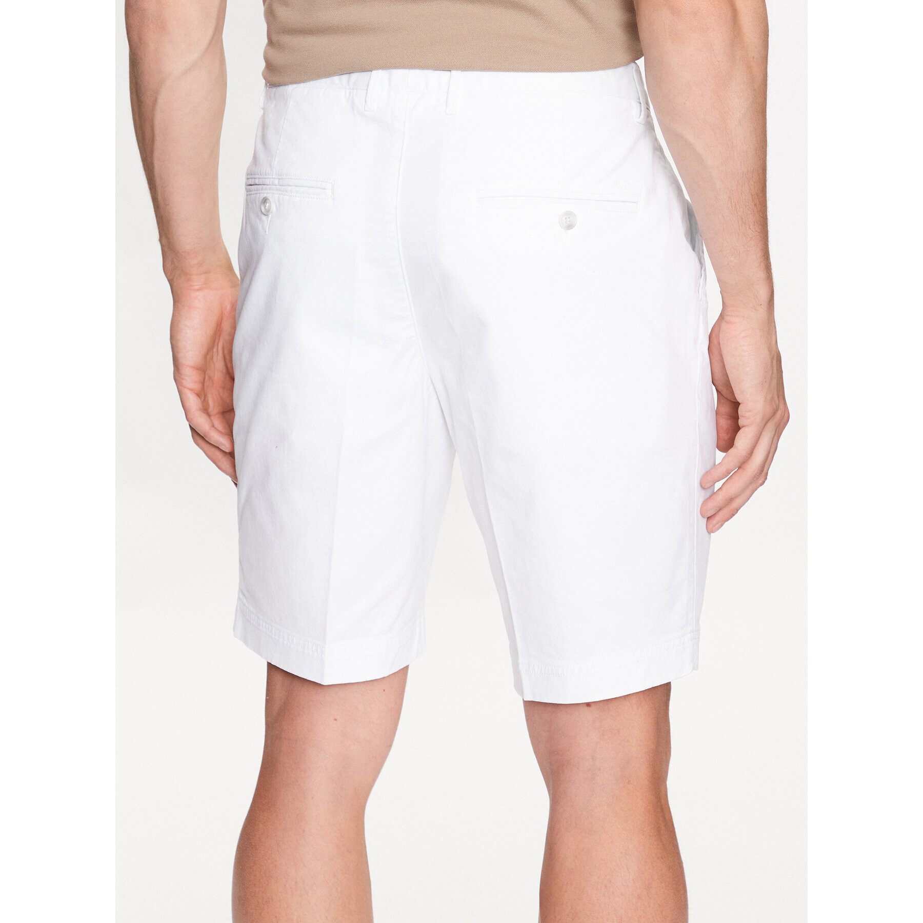Boss Шорти от плат 50487993 Бял Slim Fit - Pepit.bg