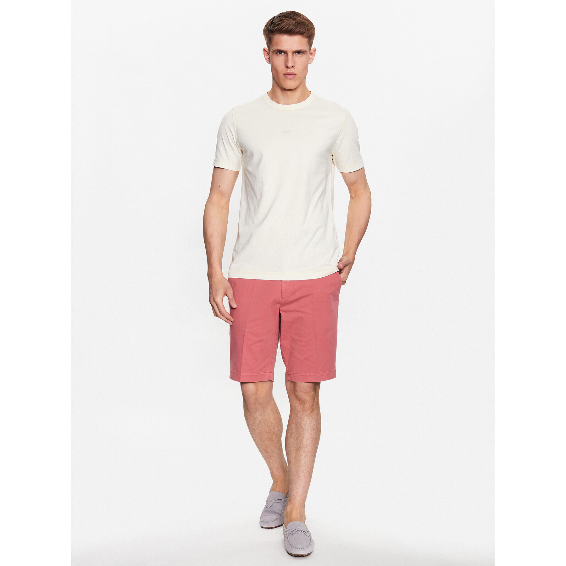 Boss Шорти от плат 50487993 Розов Slim Fit - Pepit.bg