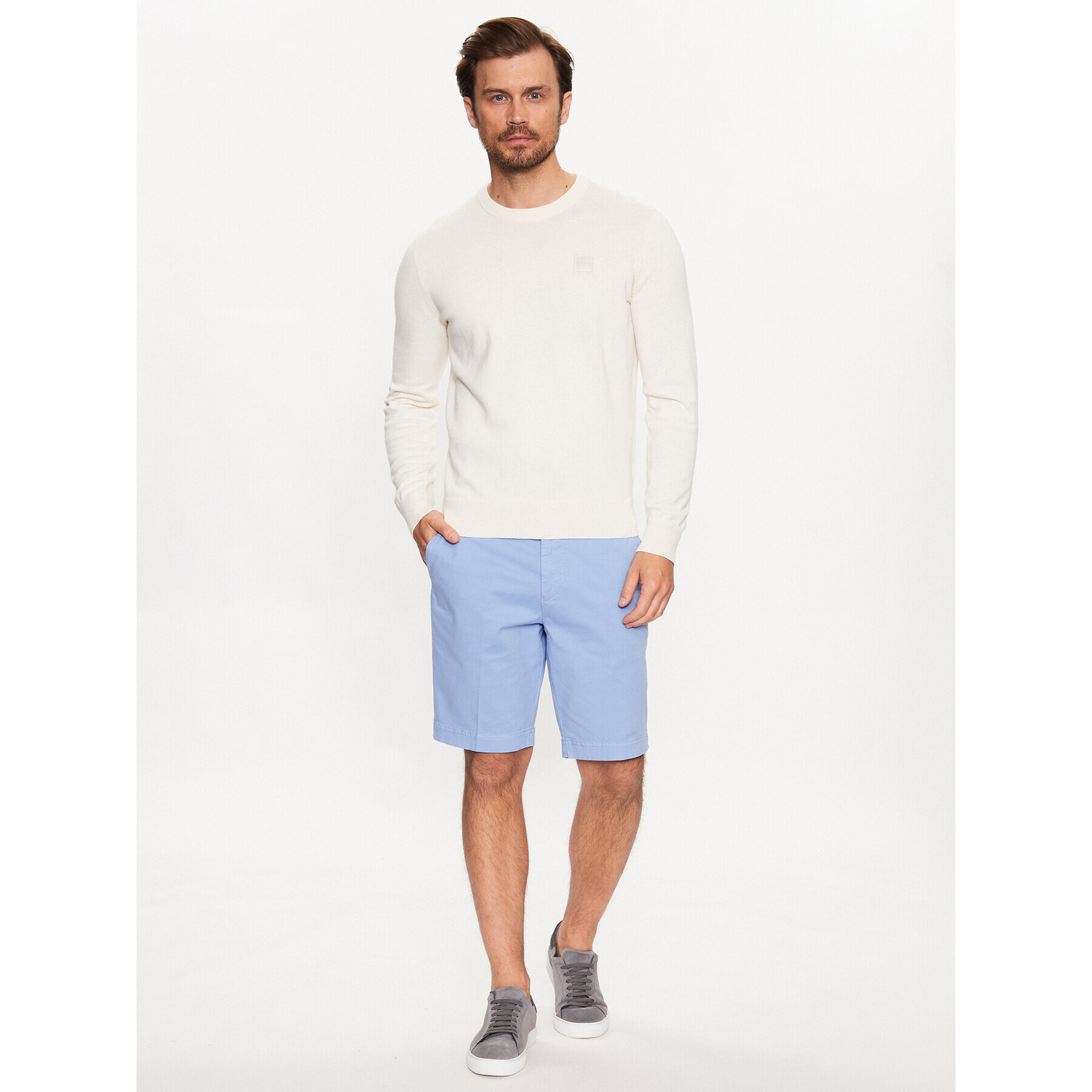 Boss Шорти от плат 50487993 Син Slim Fit - Pepit.bg