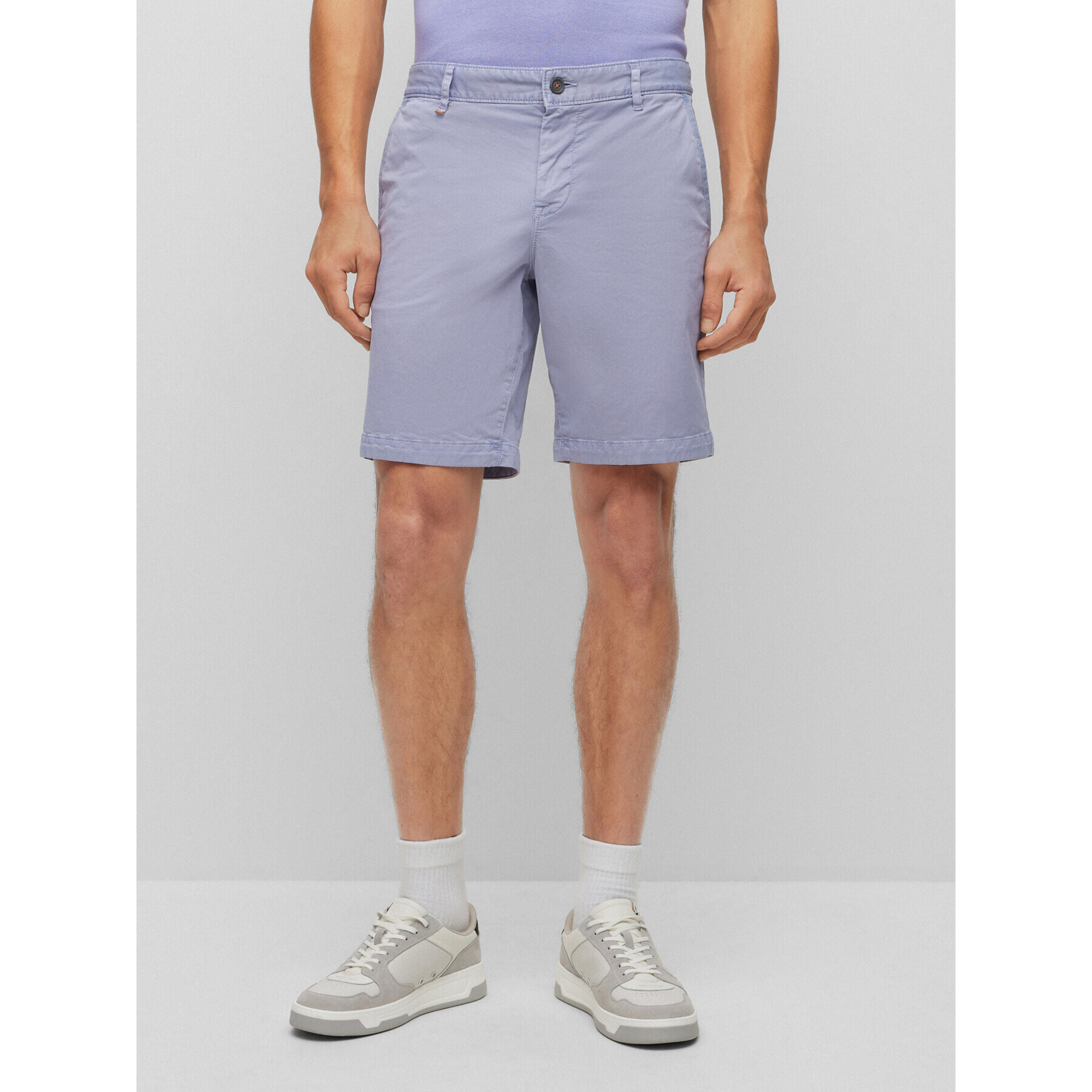 Boss Шорти от плат 50489112 Виолетов Slim Fit - Pepit.bg
