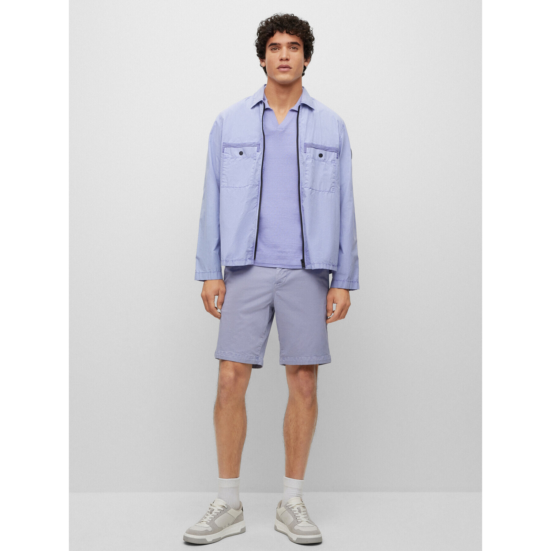 Boss Шорти от плат 50489112 Виолетов Slim Fit - Pepit.bg