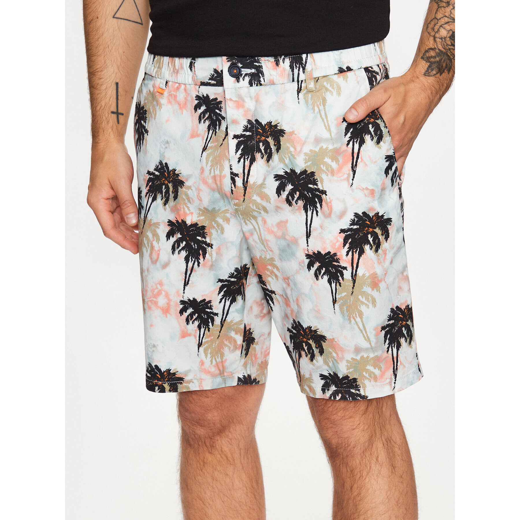 Boss Шорти от плат 50489123 Син Regular Fit - Pepit.bg