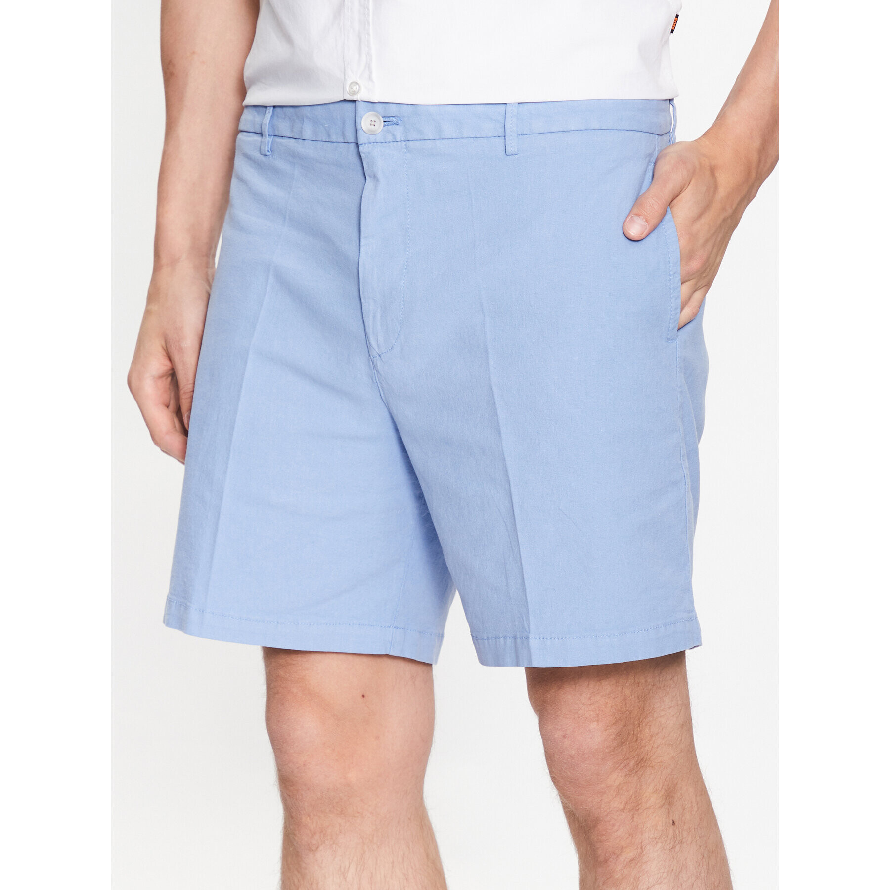 Boss Шорти от плат 50490563 Син Regular Fit - Pepit.bg