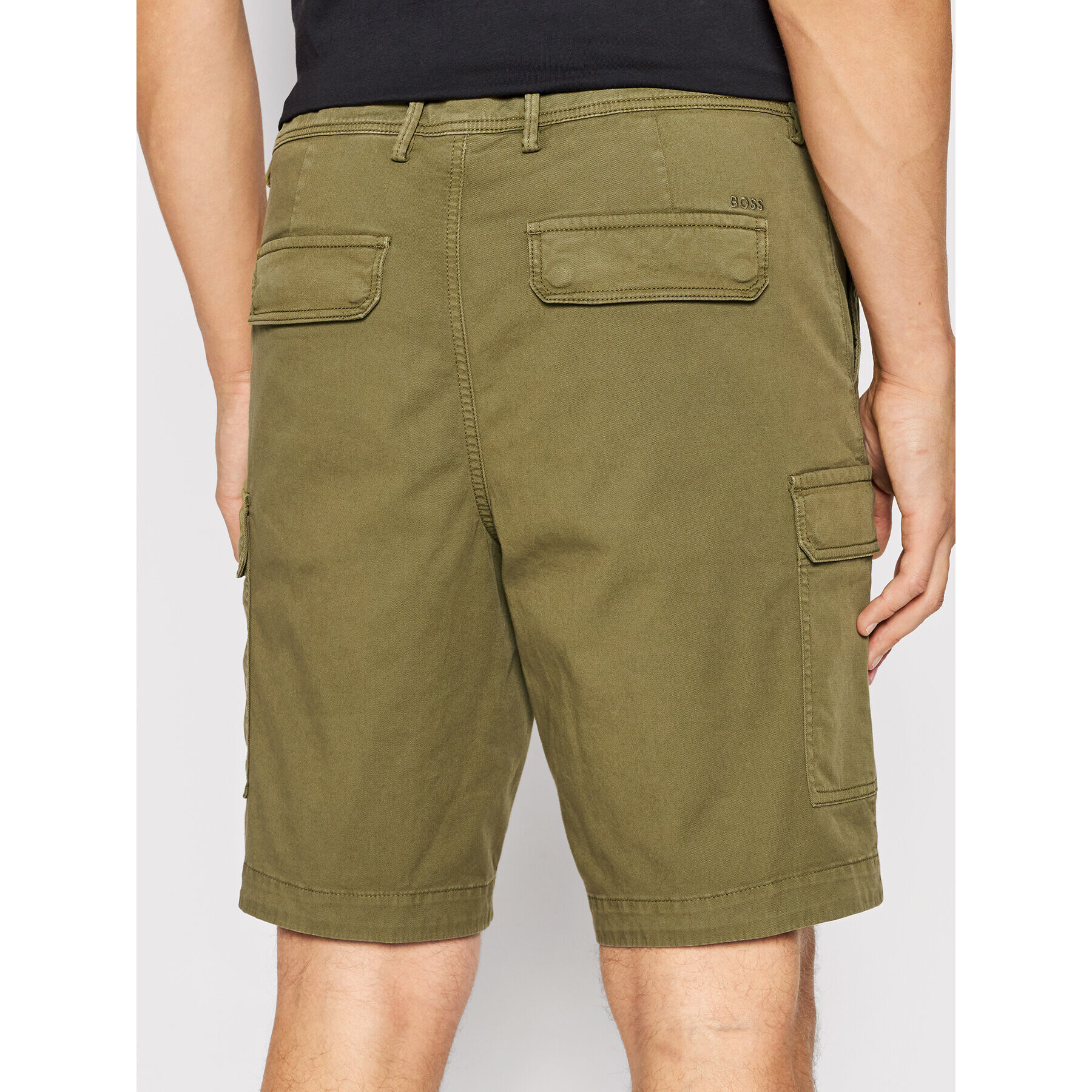 Boss Шорти от плат Chilner 50467843 Зелен Regular Fit - Pepit.bg