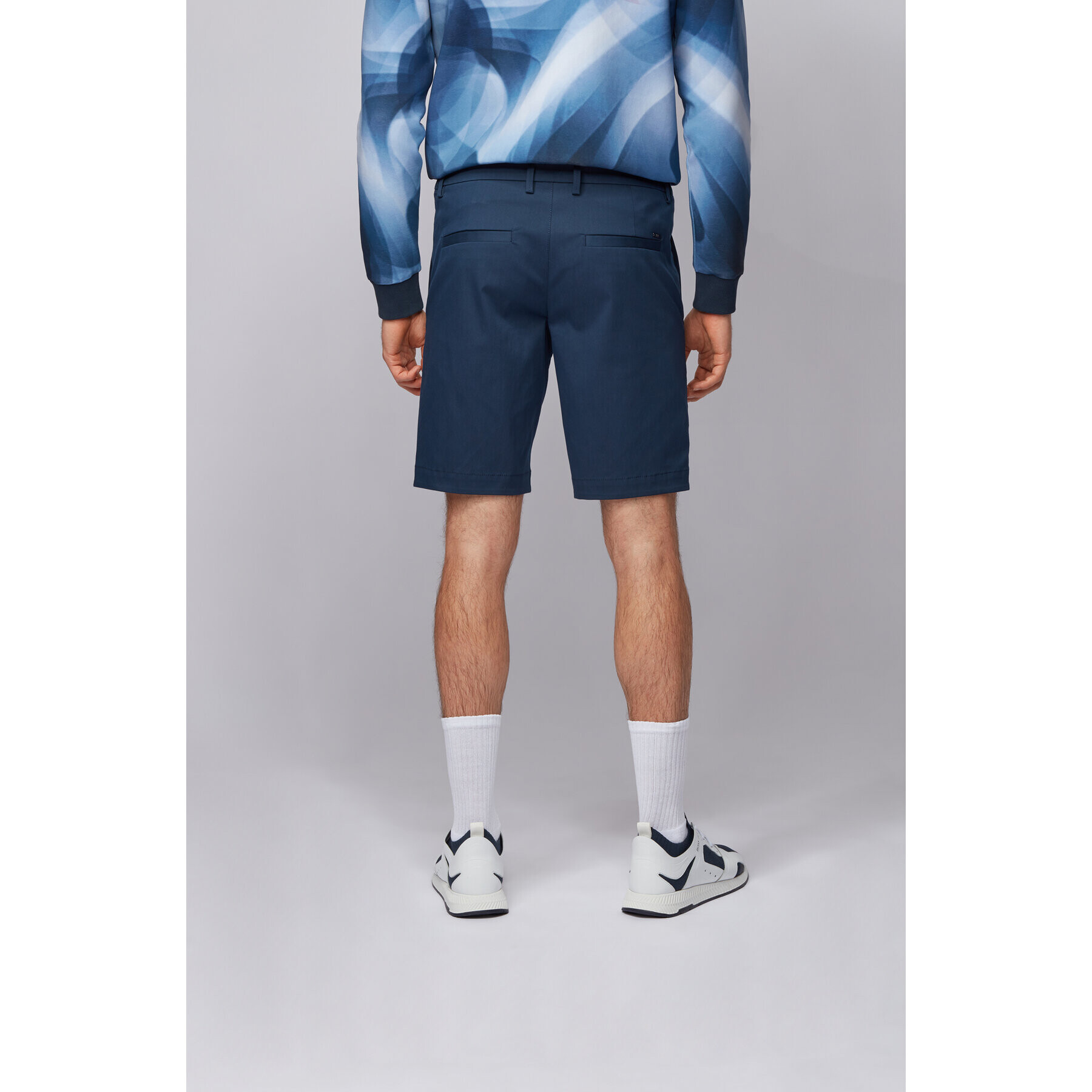 Boss Шорти от плат Liem4-10 50423114 Тъмносин Regular Fit - Pepit.bg