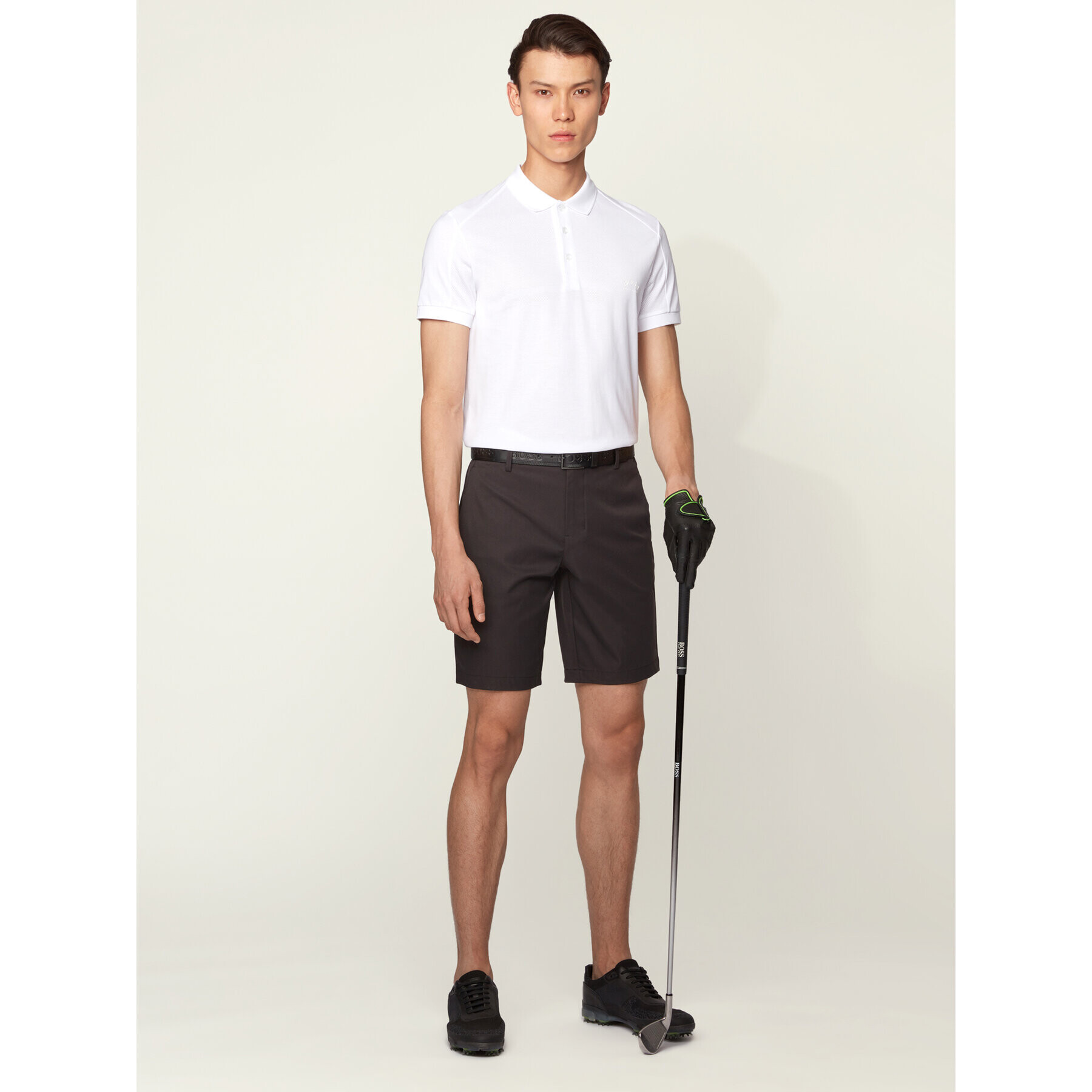 Boss Шорти от плат Litt 50430358 Черен Slim Fit - Pepit.bg