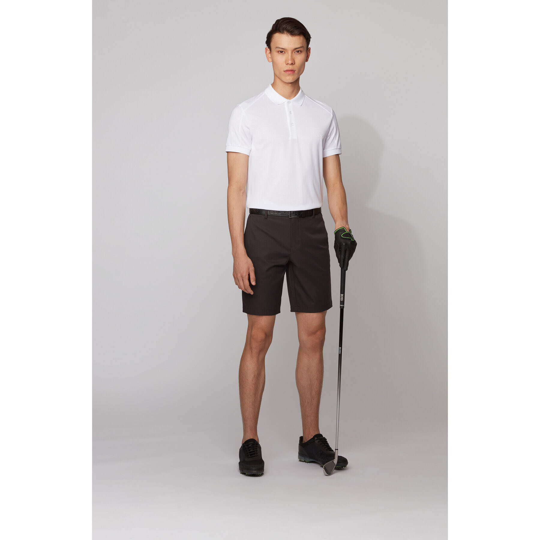 Boss Шорти от плат Litt 50430358 Черен Slim Fit - Pepit.bg