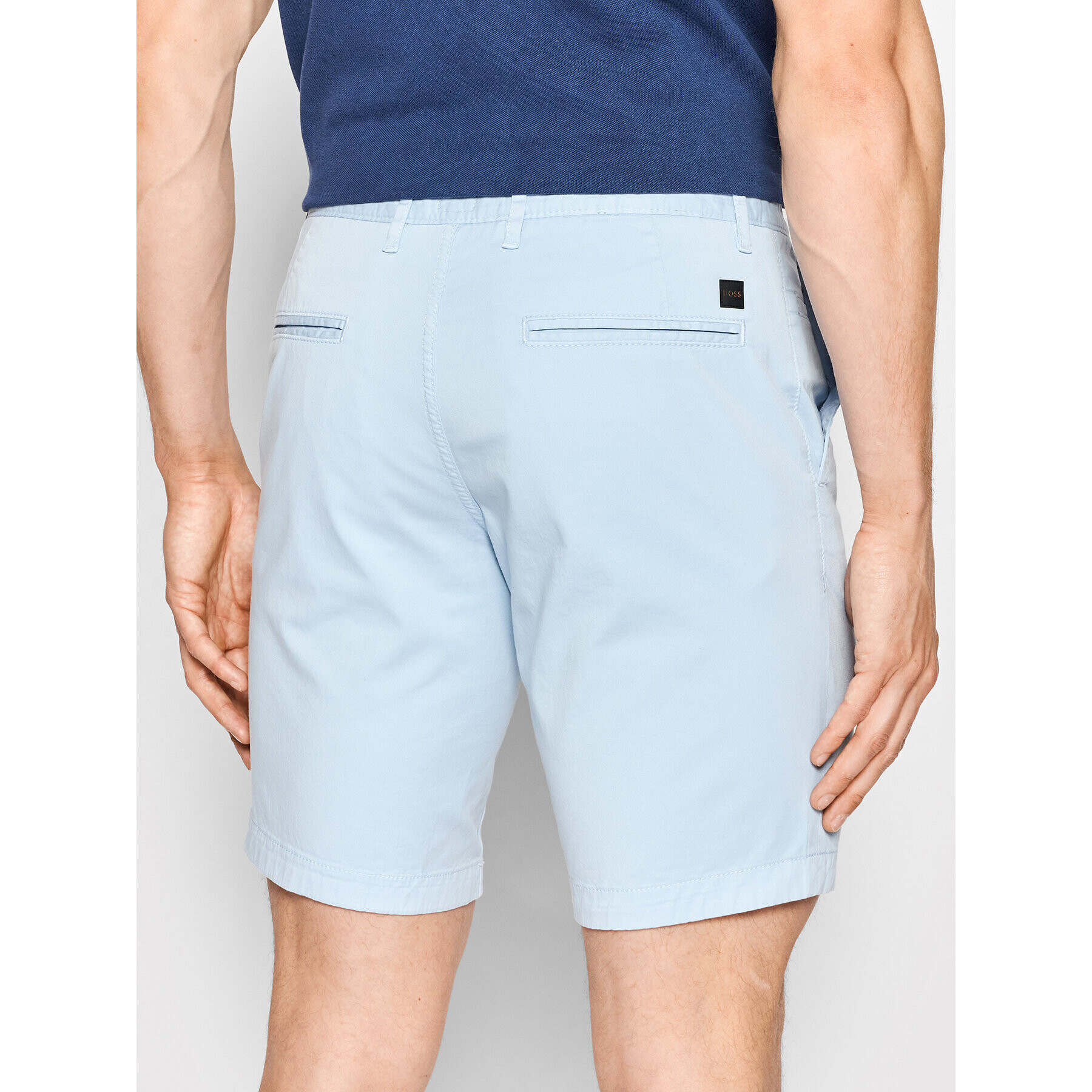 Boss Шорти от плат Schino 50467083 Син Slim Fit - Pepit.bg