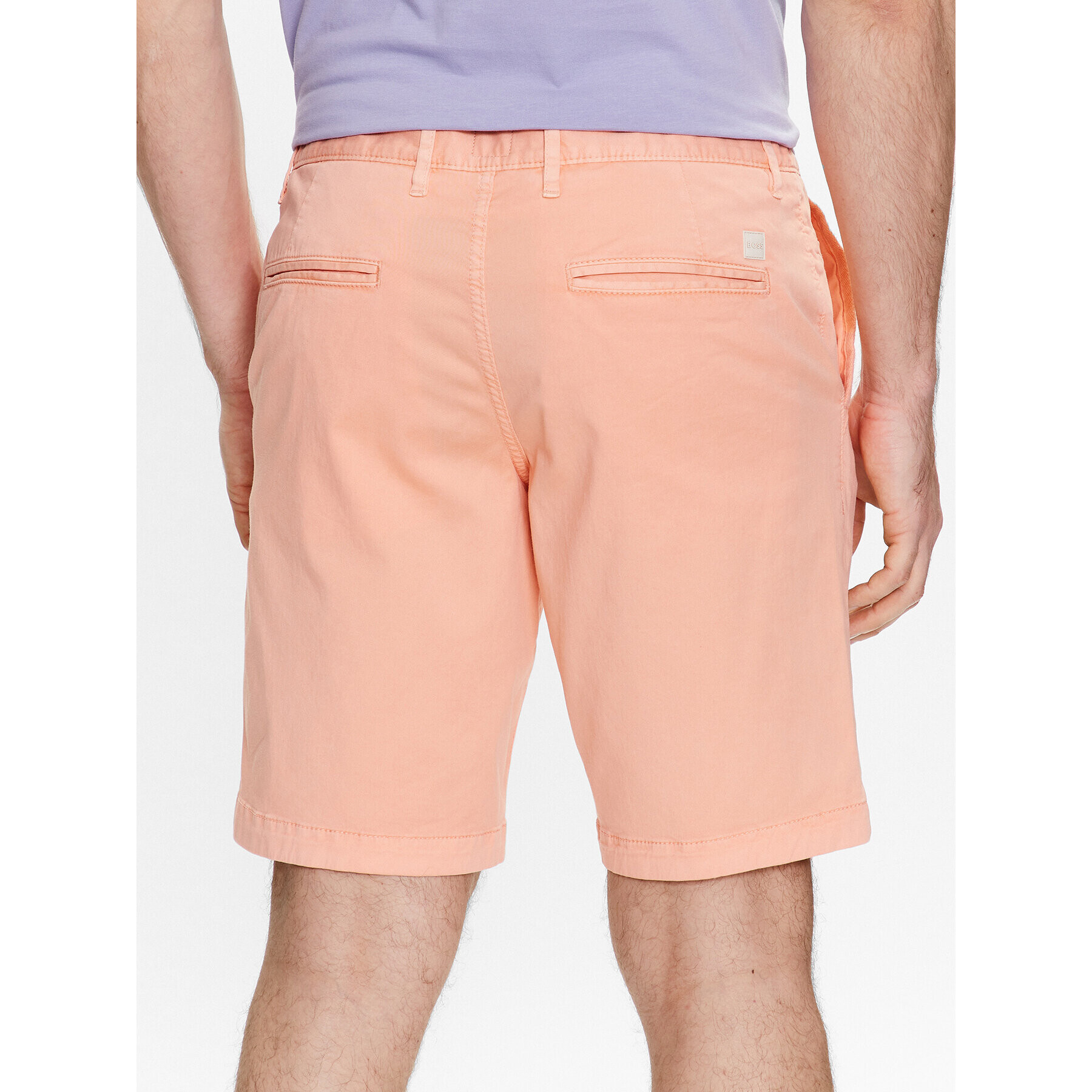 Boss Шорти от плат Schino-Slim-Short St 50489112 Оранжев Slim Fit - Pepit.bg