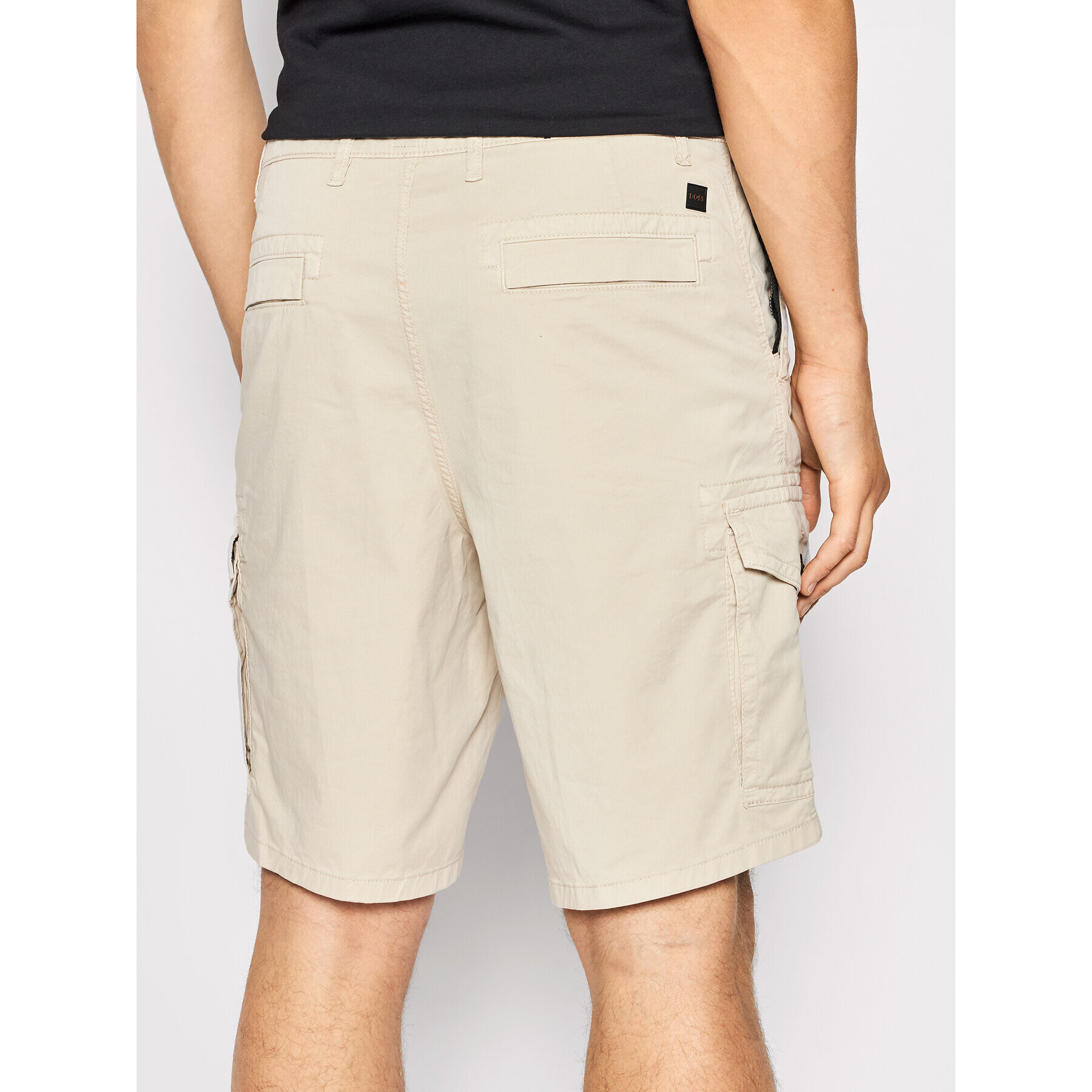 Boss Шорти от плат Seiland 50467635 Бежов Relaxed Fit - Pepit.bg