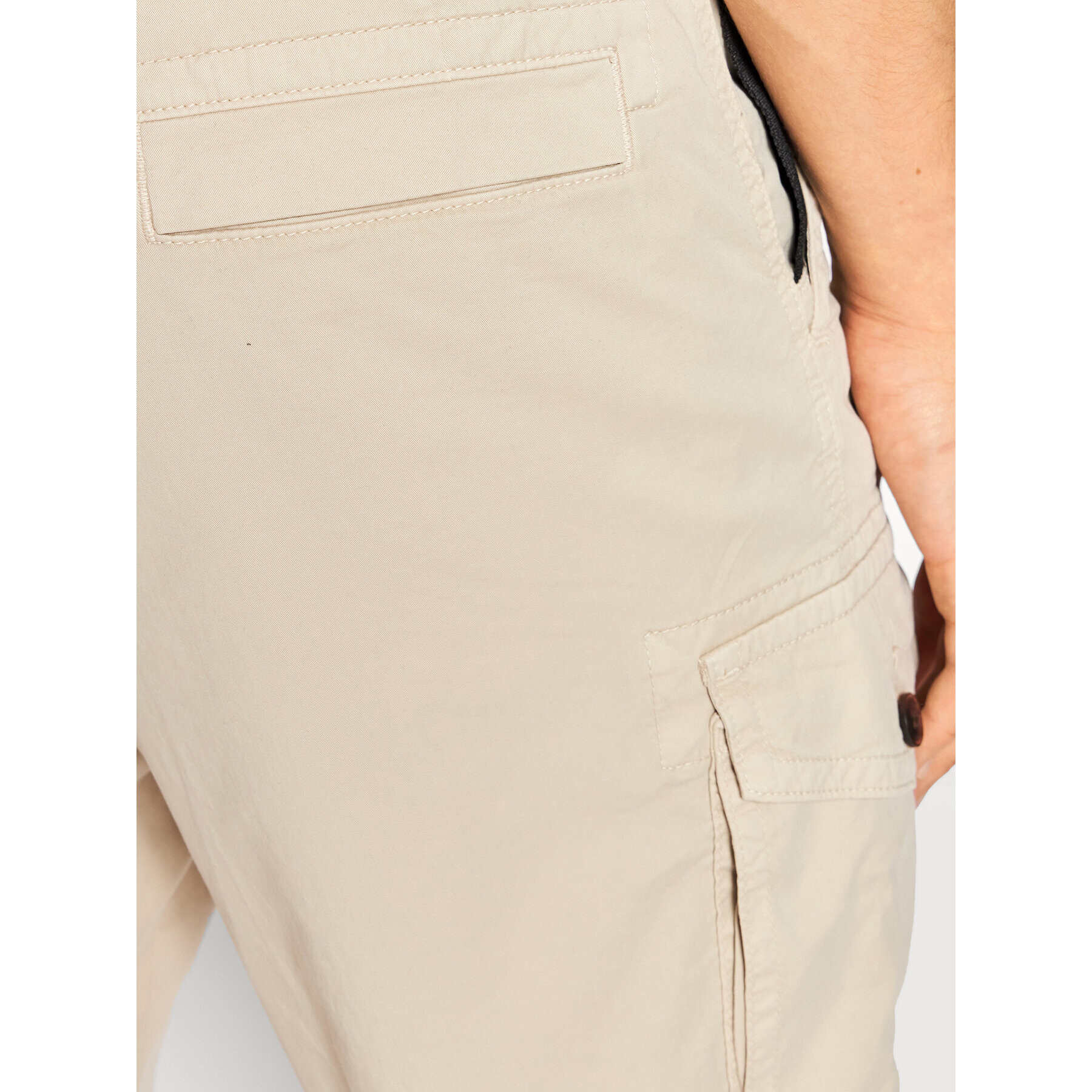 Boss Шорти от плат Seiland 50467635 Бежов Relaxed Fit - Pepit.bg