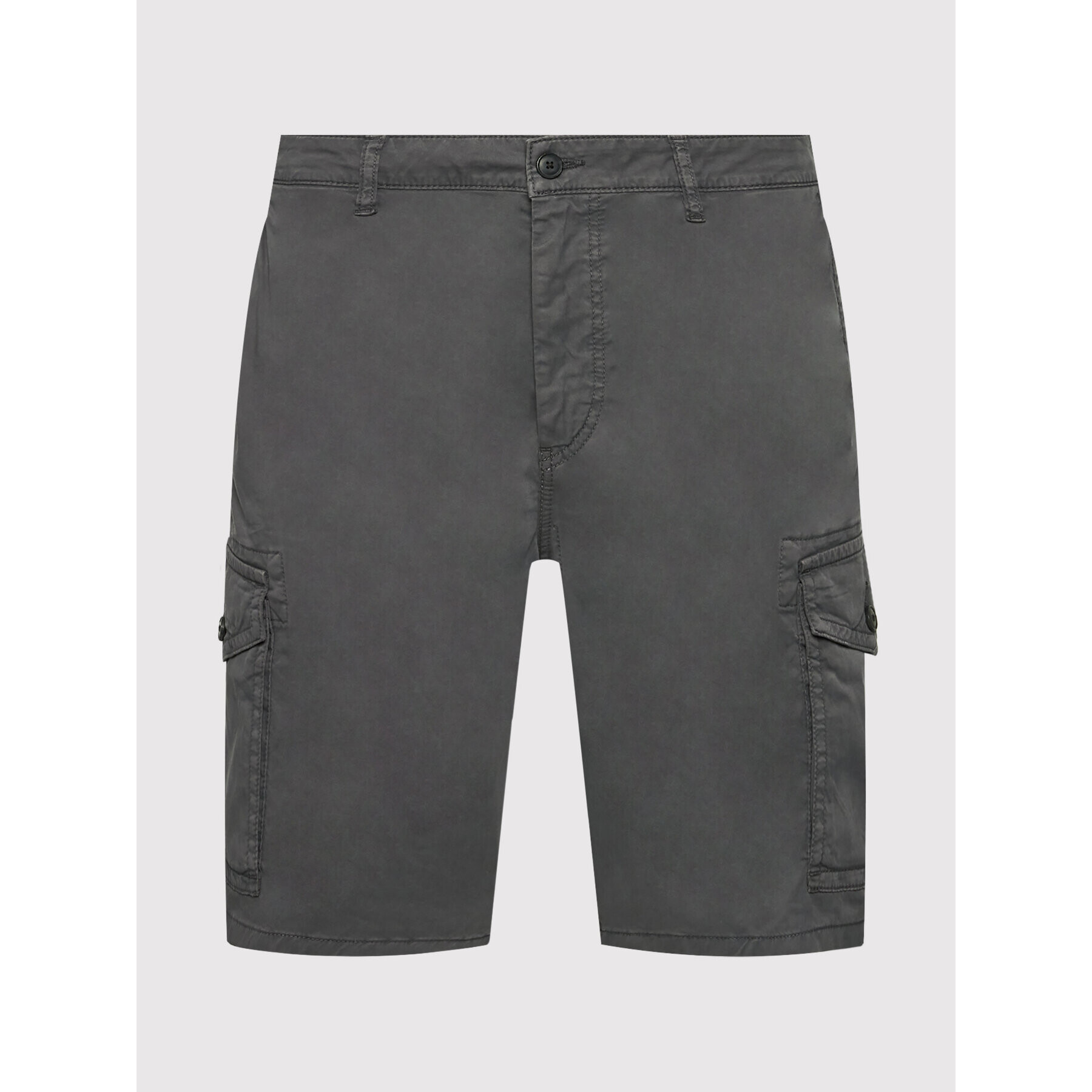 Boss Шорти от плат Seiland 50467635 Сив Relaxed Fit - Pepit.bg