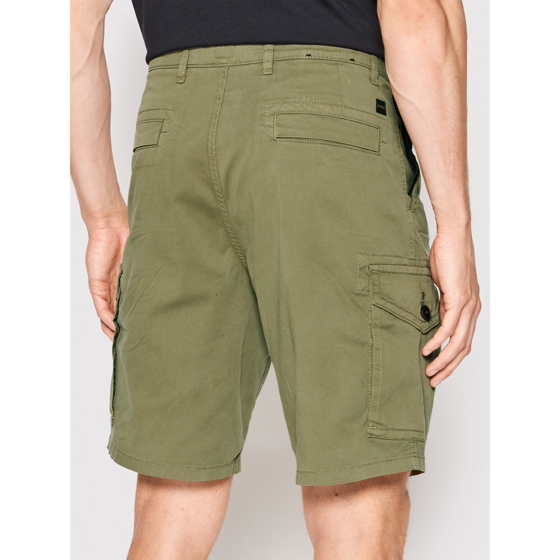 Boss Шорти от плат Seiland 50467635 Зелен Relaxed Fit - Pepit.bg