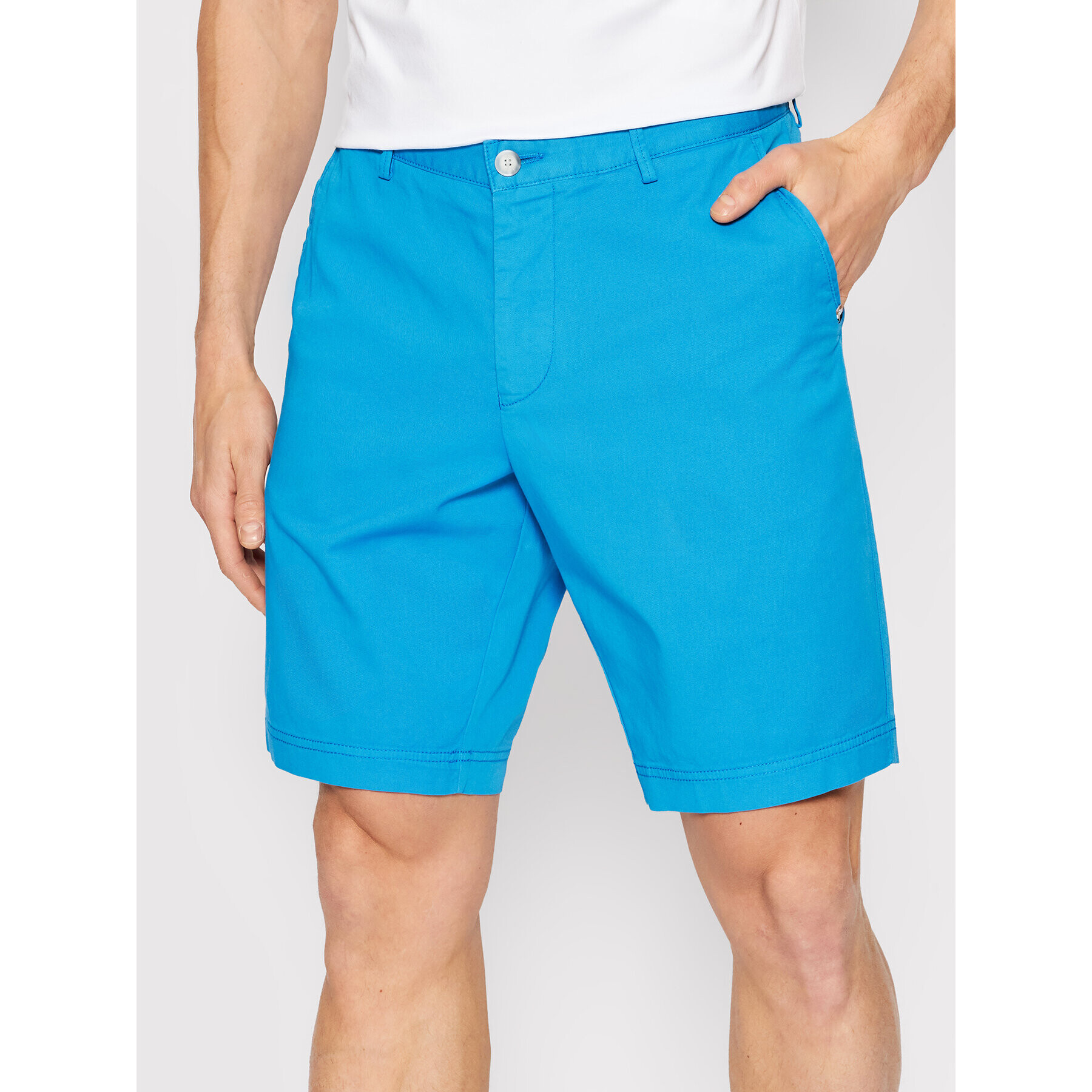 Boss Шорти от плат Slice 50406679 Син Slim Fit - Pepit.bg