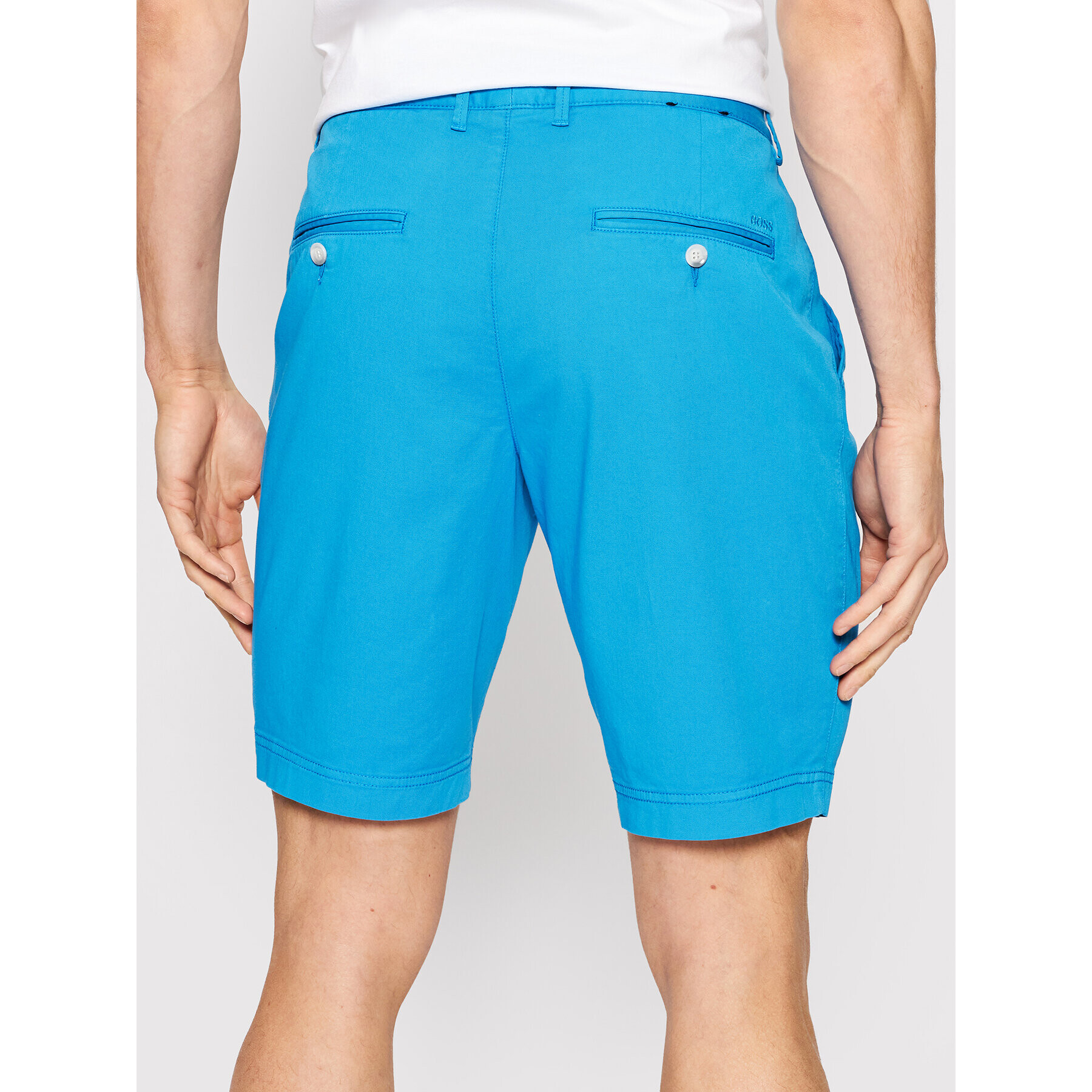 Boss Шорти от плат Slice 50406679 Син Slim Fit - Pepit.bg