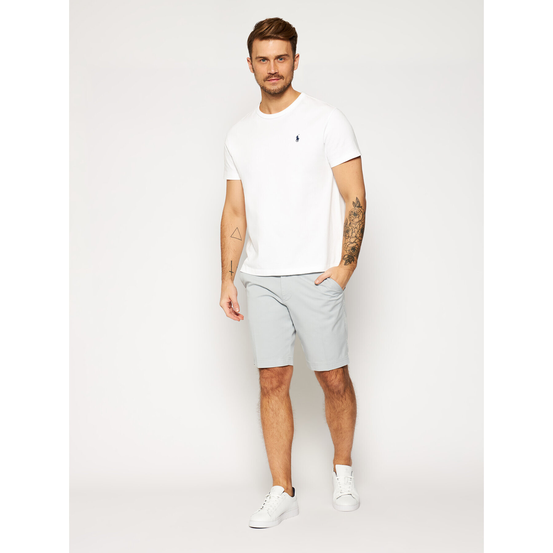 Boss Шорти от плат Slice 50406679 Сив Slim Fit - Pepit.bg