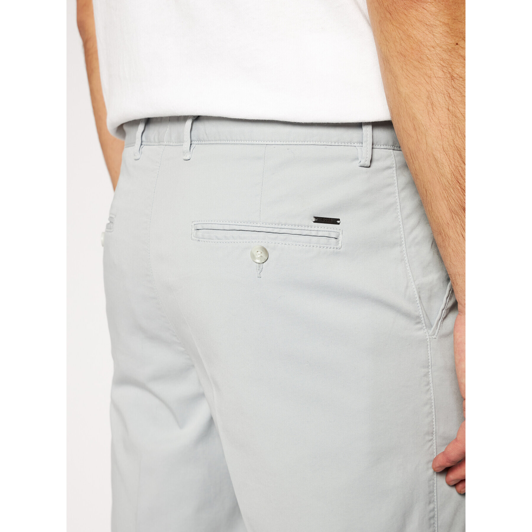Boss Шорти от плат Slice 50406679 Сив Slim Fit - Pepit.bg
