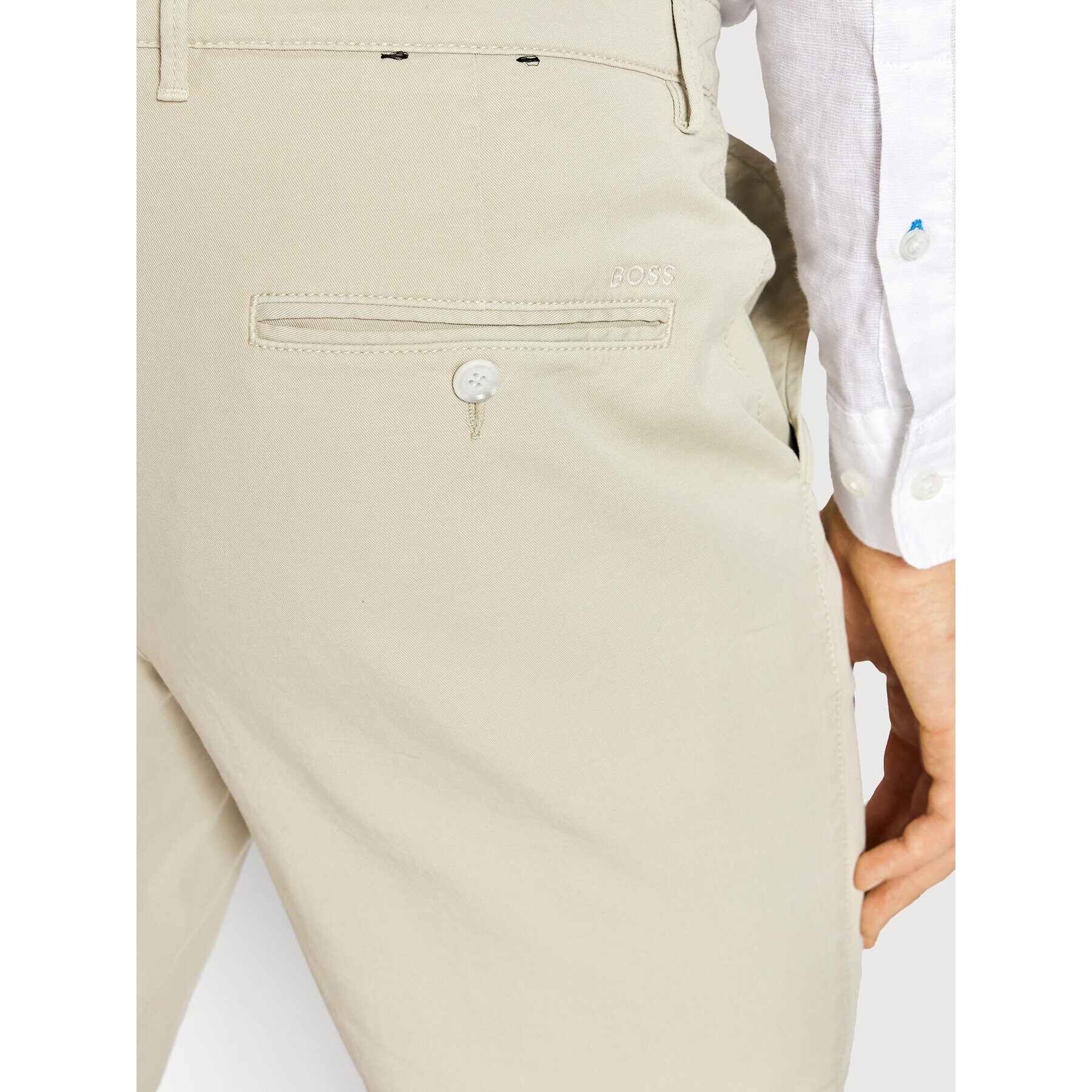 Boss Шорти от плат Slice 50406679 Зелен Slim Fit - Pepit.bg